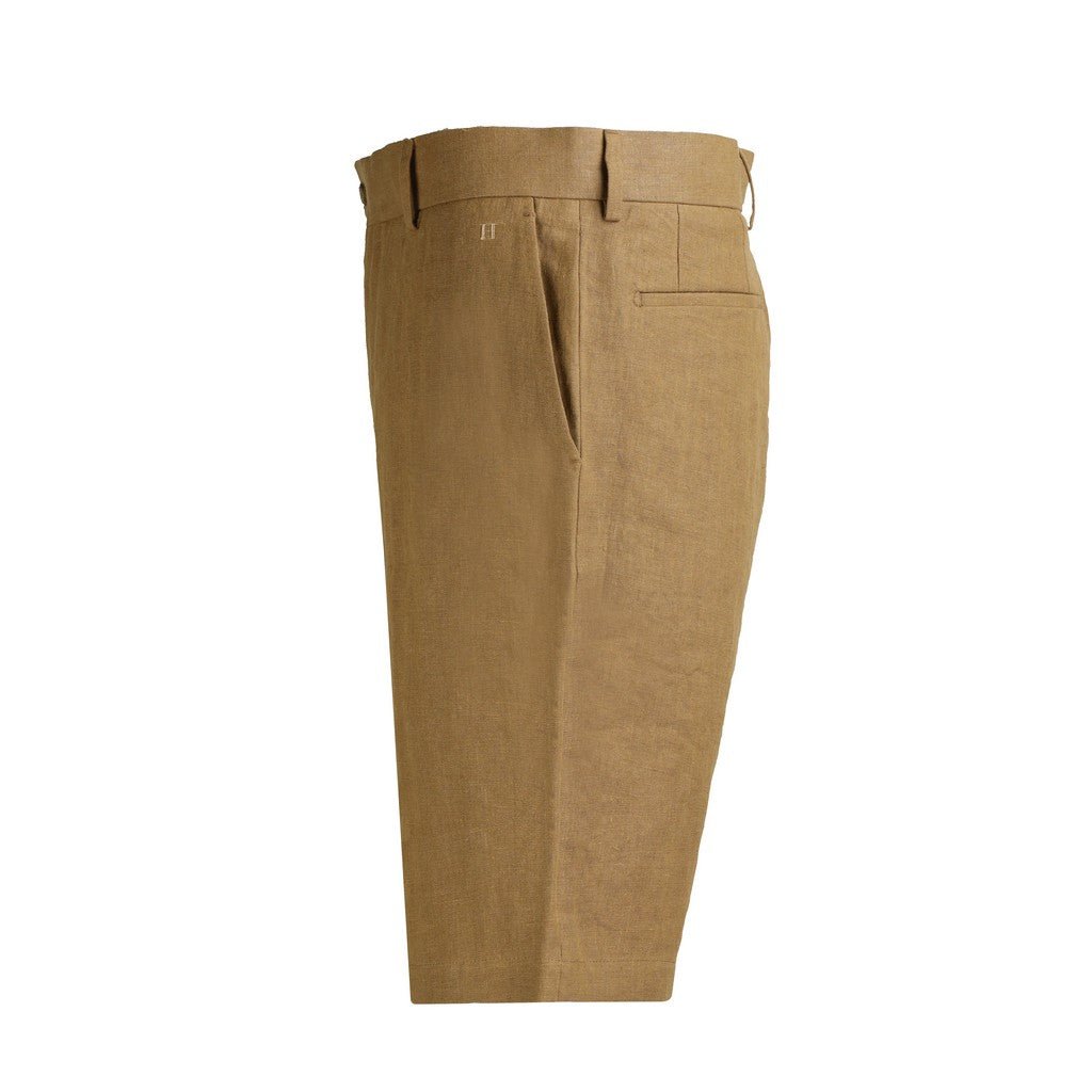 HENRY Linen Tailored Shorts CAMEL - Henry Bucks