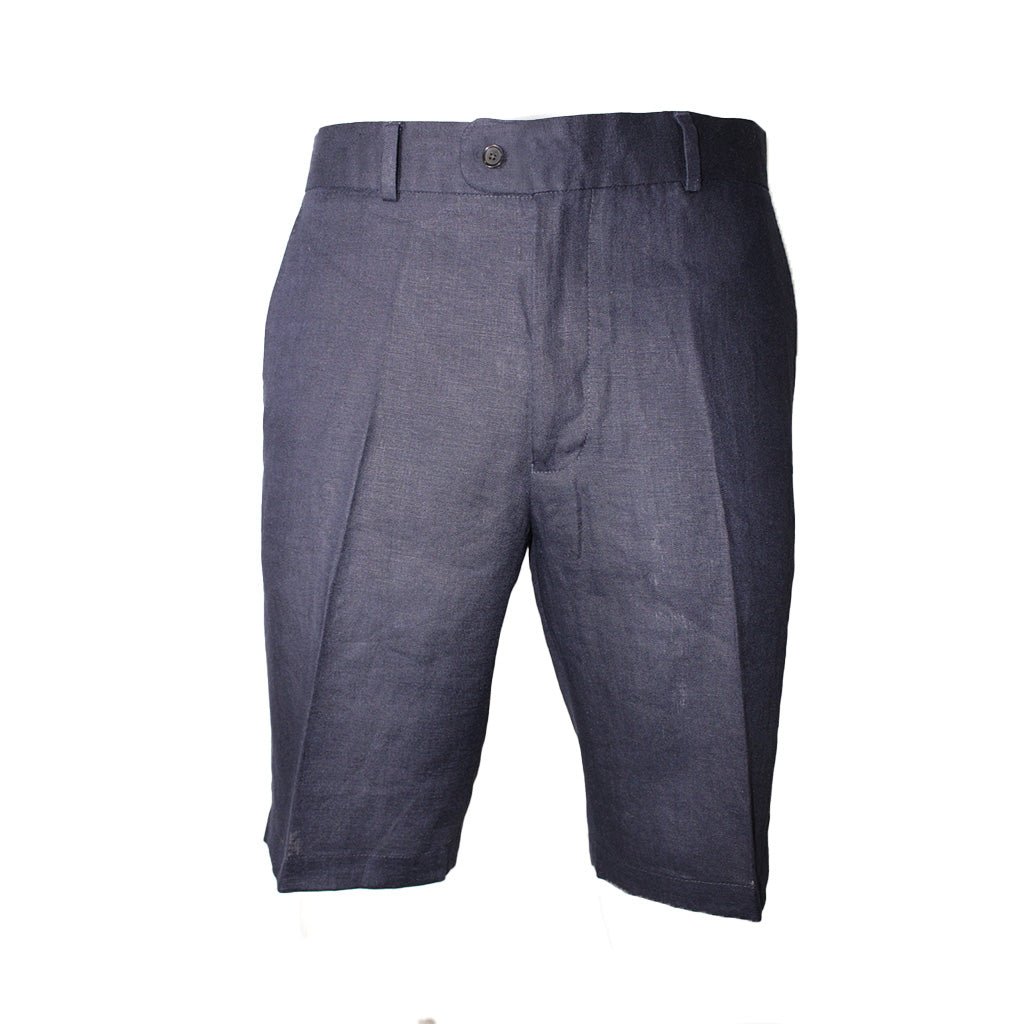 HENRY Linen Tailored Shorts NAVY - Henry Bucks