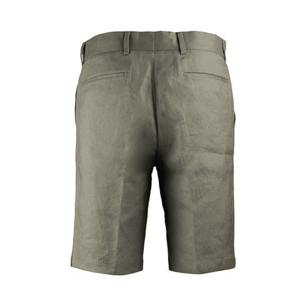 HENRY Linen Tailored Shorts OLIVE - Henry Bucks