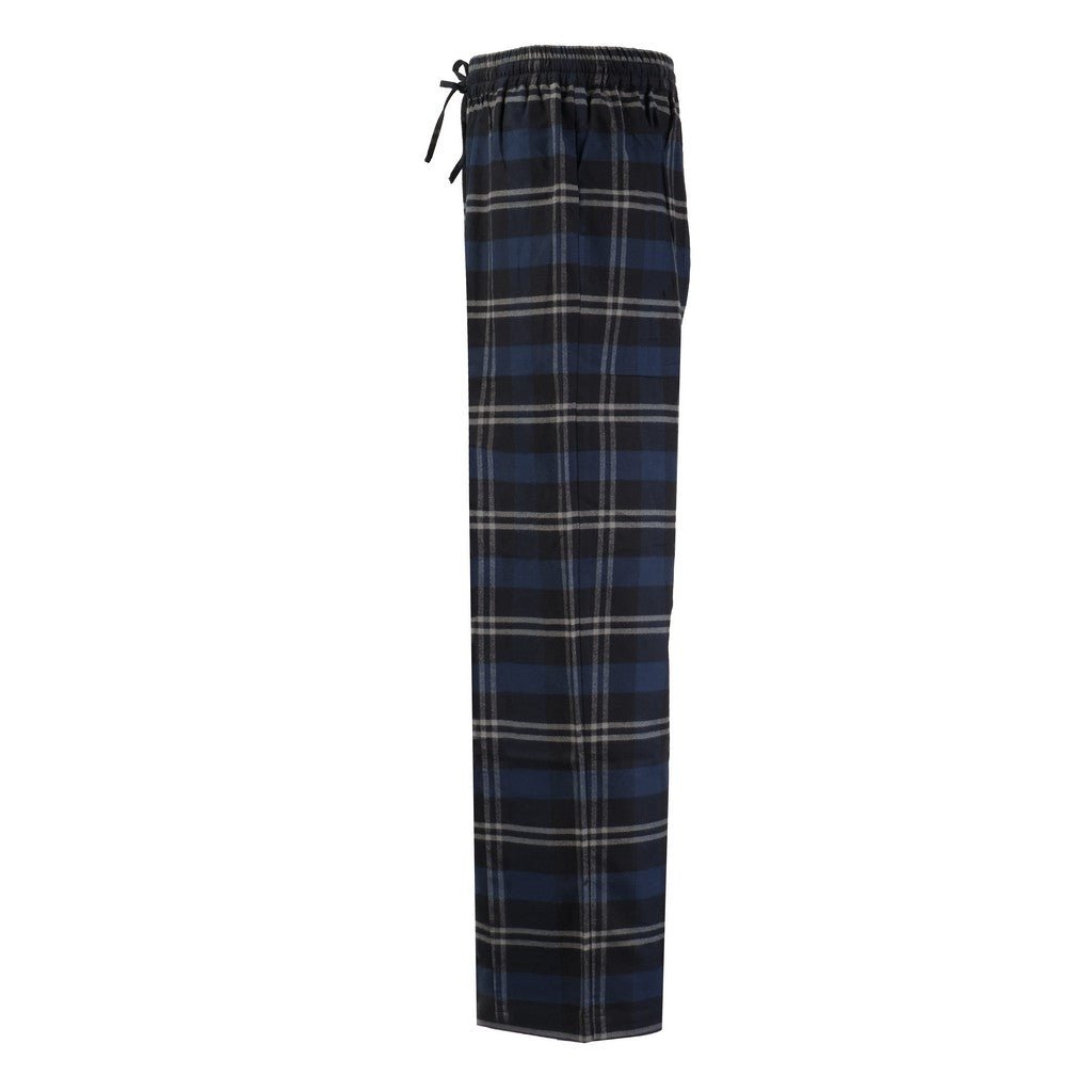 Henry Lounge Flannel Drawstring Pants NAVY CHECK - Henry Bucks