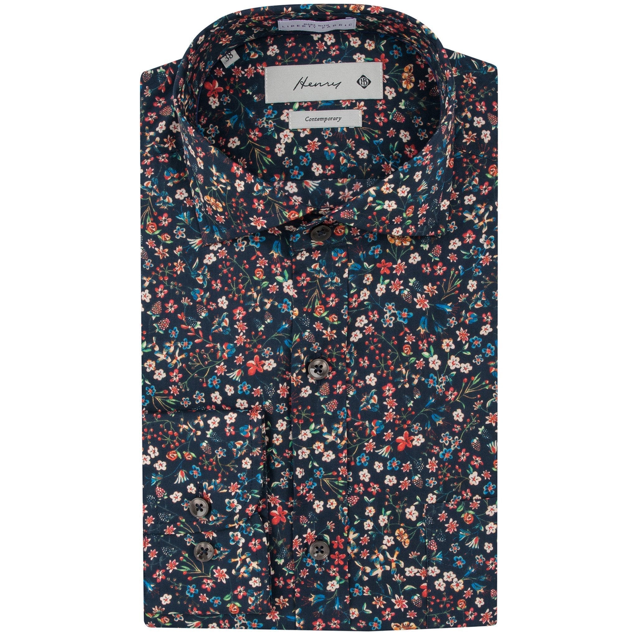 HENRY NAVY LIBERTY SHIRT - Henry Bucks