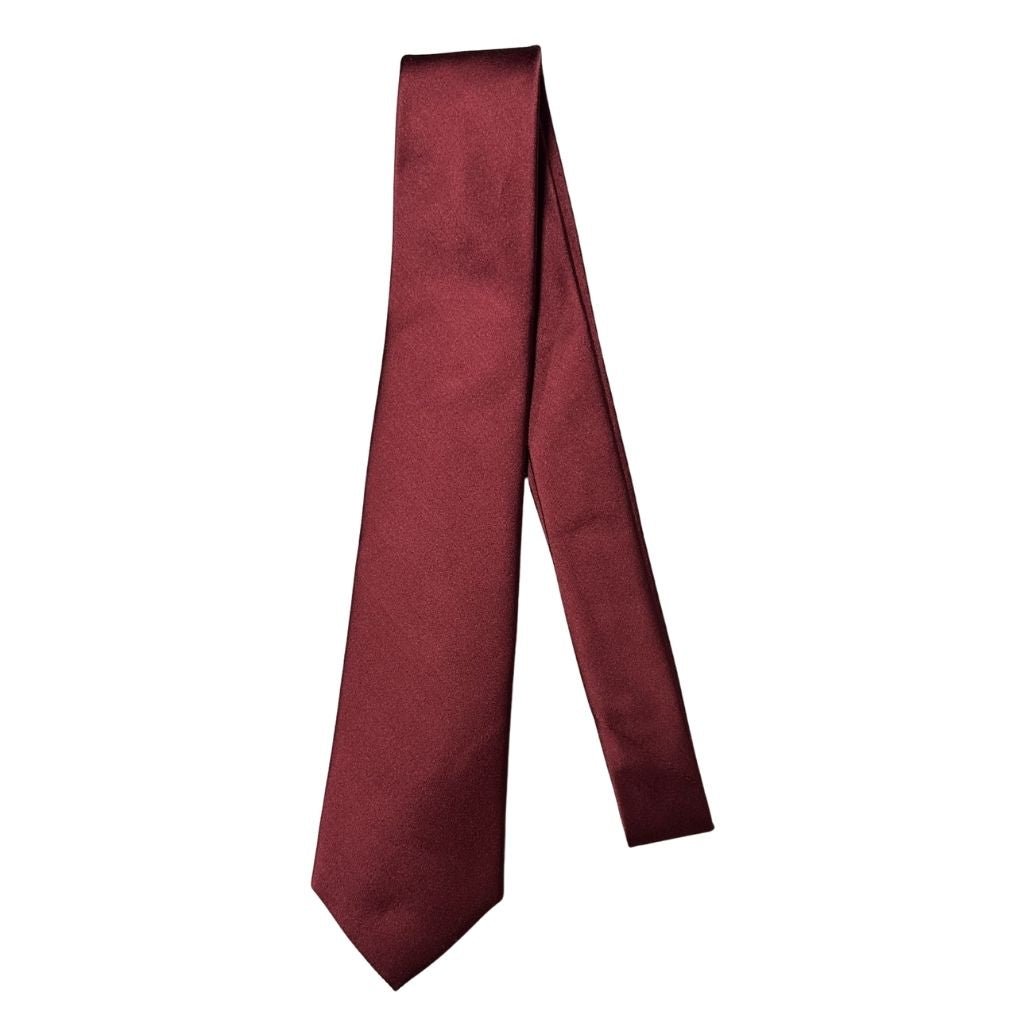 HENRY Plain 8cm Silk Tie RED - Henry Bucks