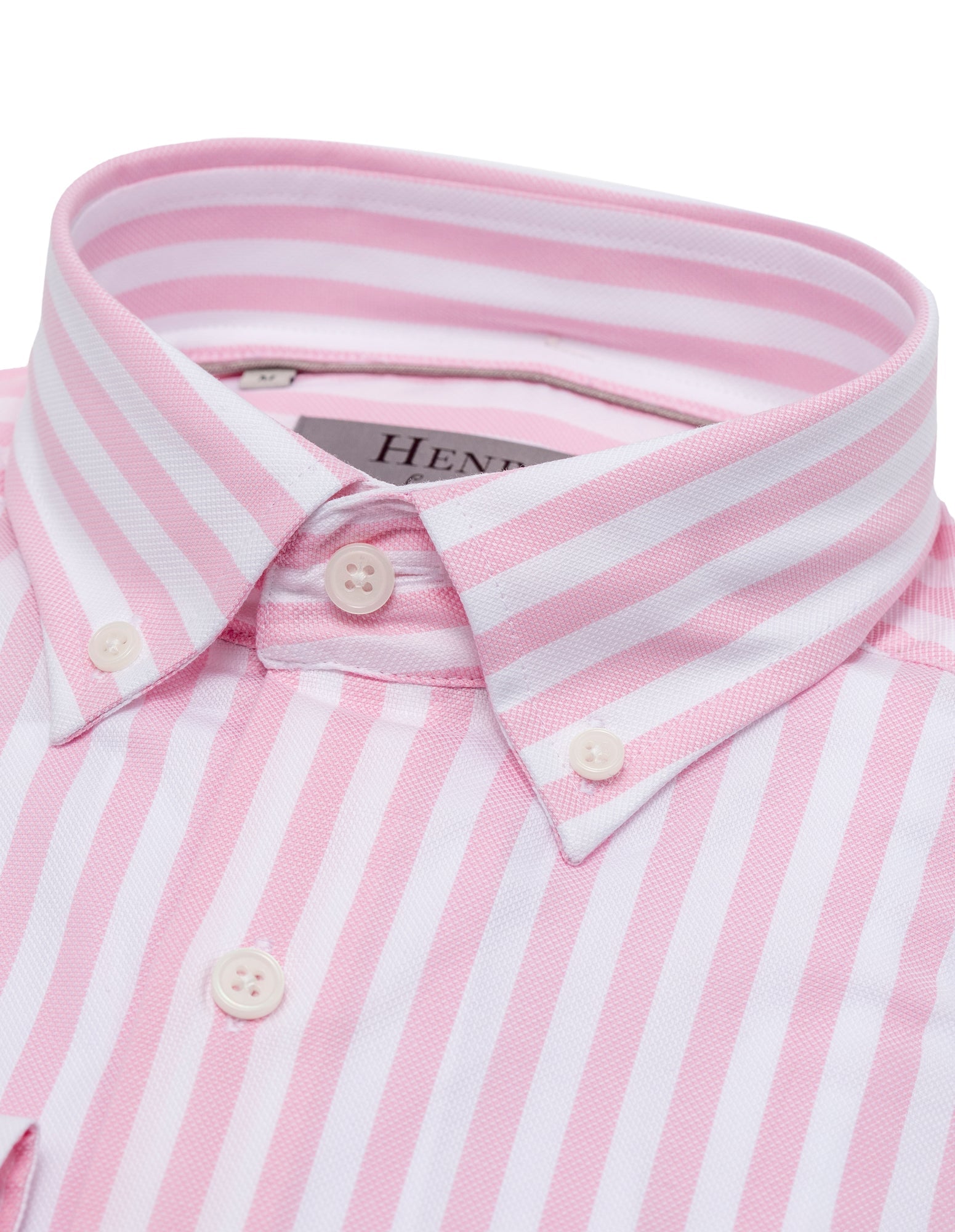 HENRY SARTIRIAL Bengal Stripe Shirt PINK/WHITE - Henry BucksShirts38AW230091 - PNKWHT - SM