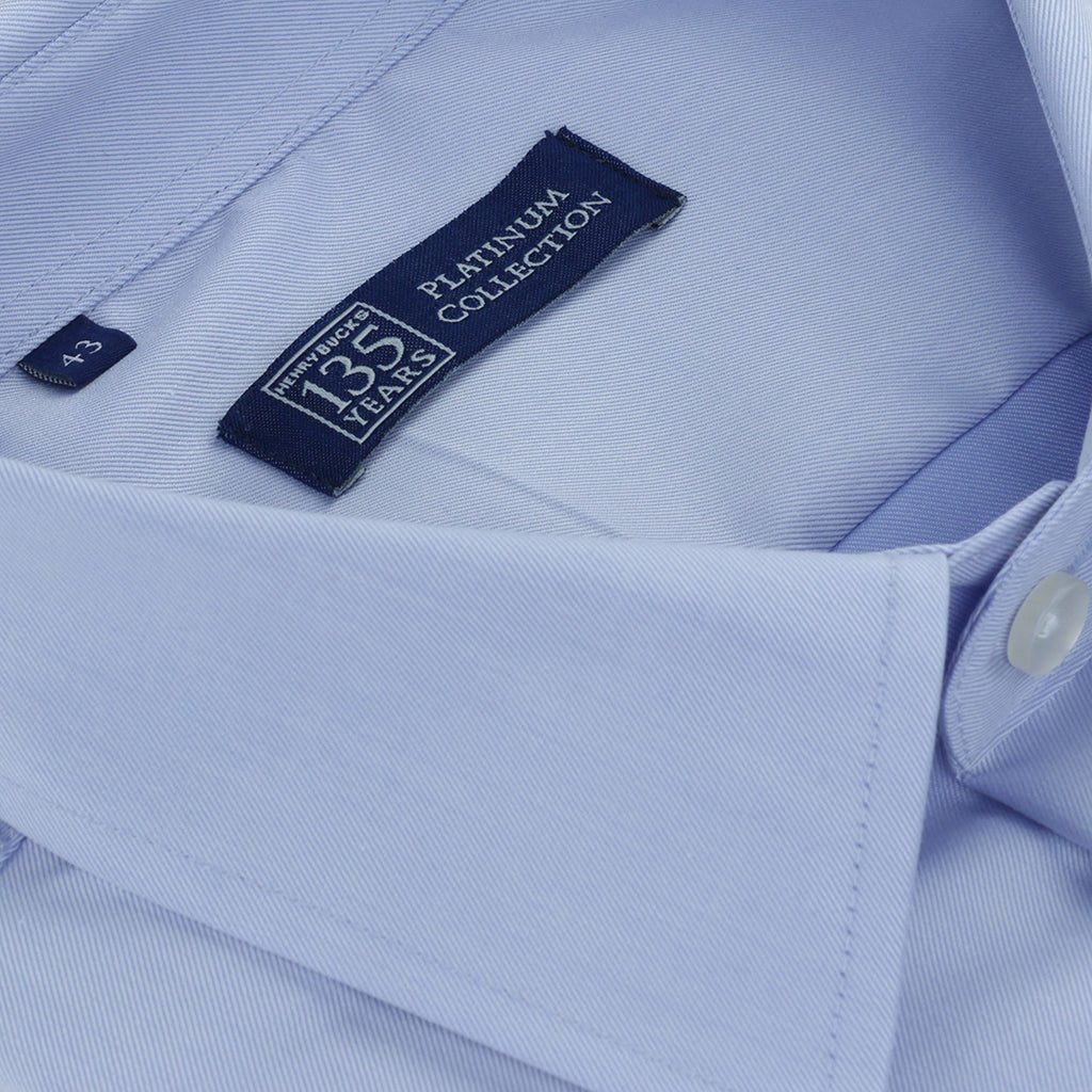 HENRY SARTORIAL 135 Platinum Oxford Shirt LIGHT BLUE - Henry Bucks