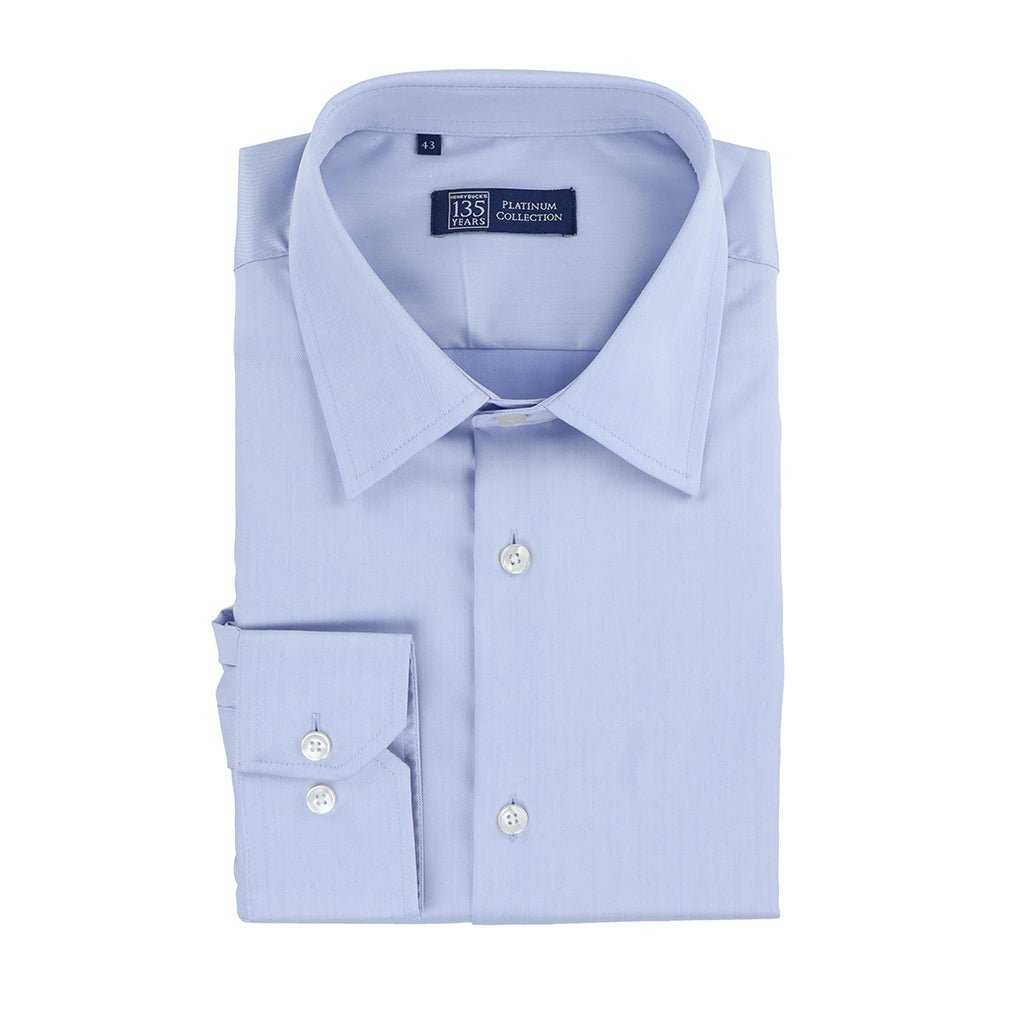 HENRY SARTORIAL 135 Platinum Oxford Shirt LIGHT BLUE - Henry Bucks
