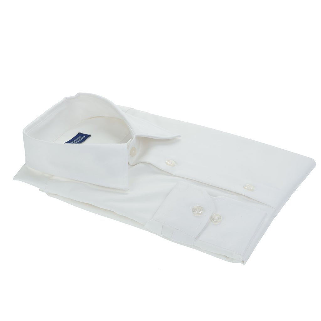 HENRY SARTORIAL 135 Platinum Oxford Shirt WHITE - Henry Bucks