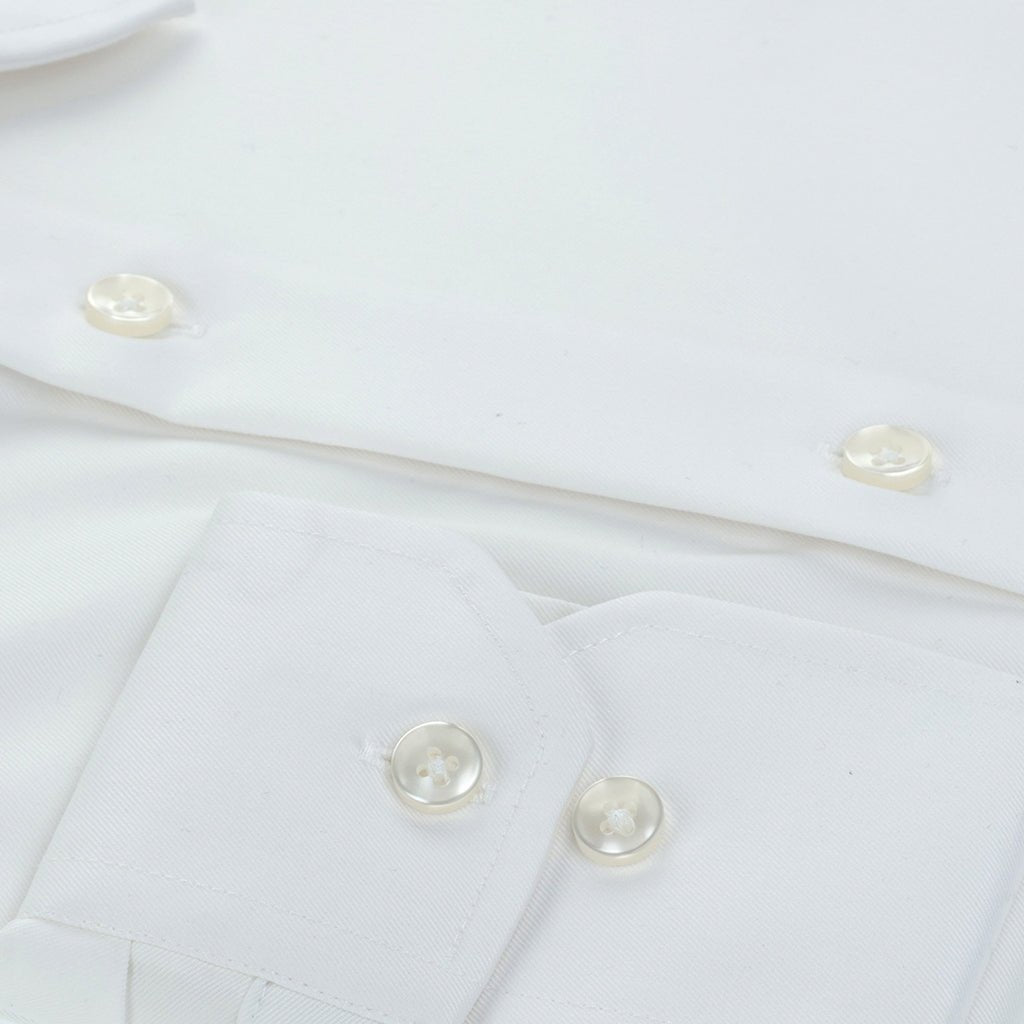 HENRY SARTORIAL 135 Platinum Oxford Shirt WHITE - Henry Bucks