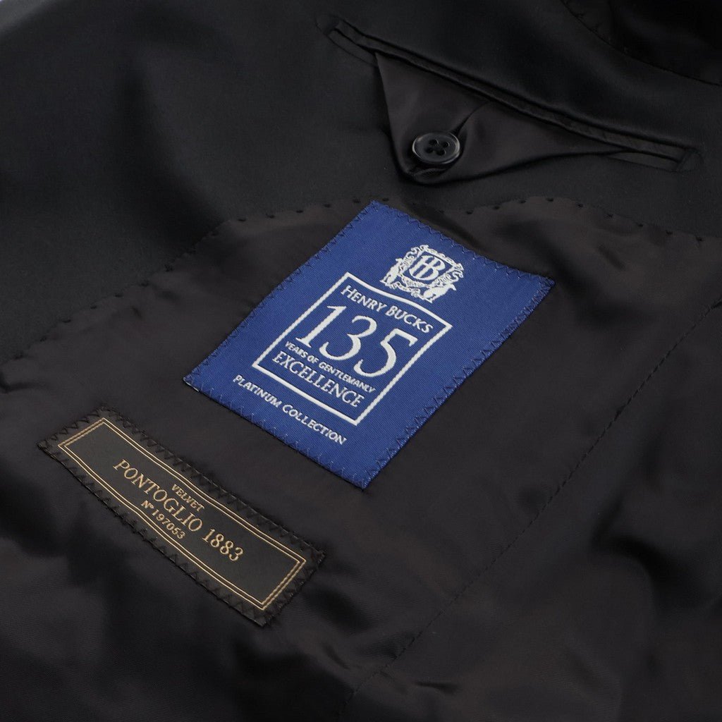 HENRY SARTORIAL 135 Platinum Velvet Blazer BLACK - Henry Bucks