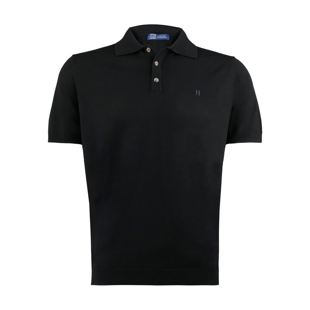 HENRY SARTORIAL 135 Year Platinum Polo BLACK - Henry Bucks