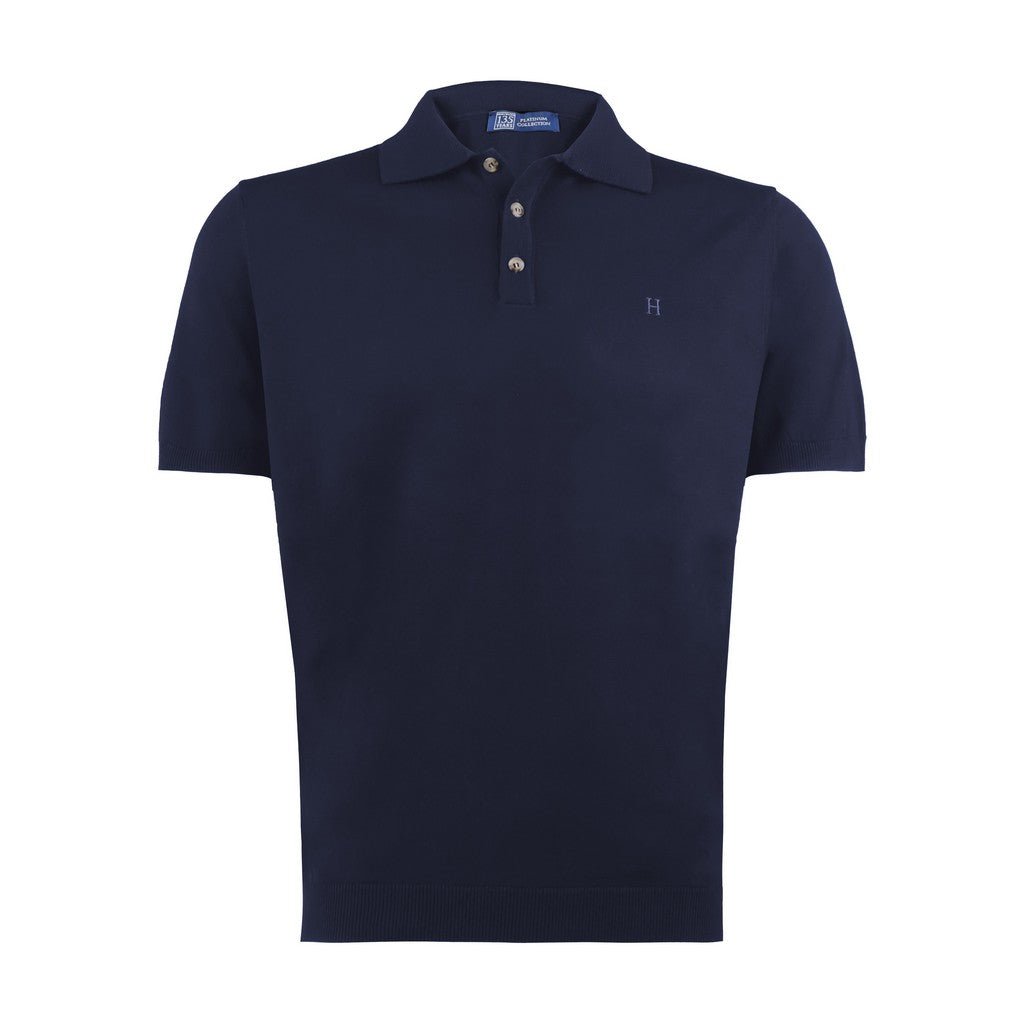 HENRY SARTORIAL 135 Year Platinum Polo NAVY - Henry Bucks