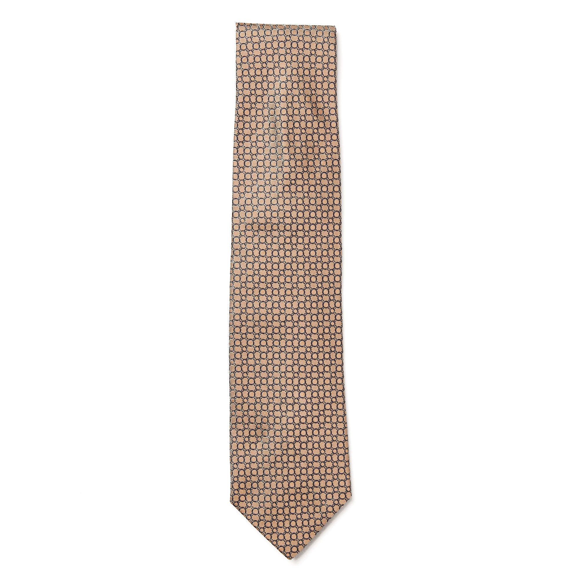 HENRY SARTORIAL 3 Fold Silk Jacquard Tie GOLD - Henry BucksTies13AW230017 - GOLD