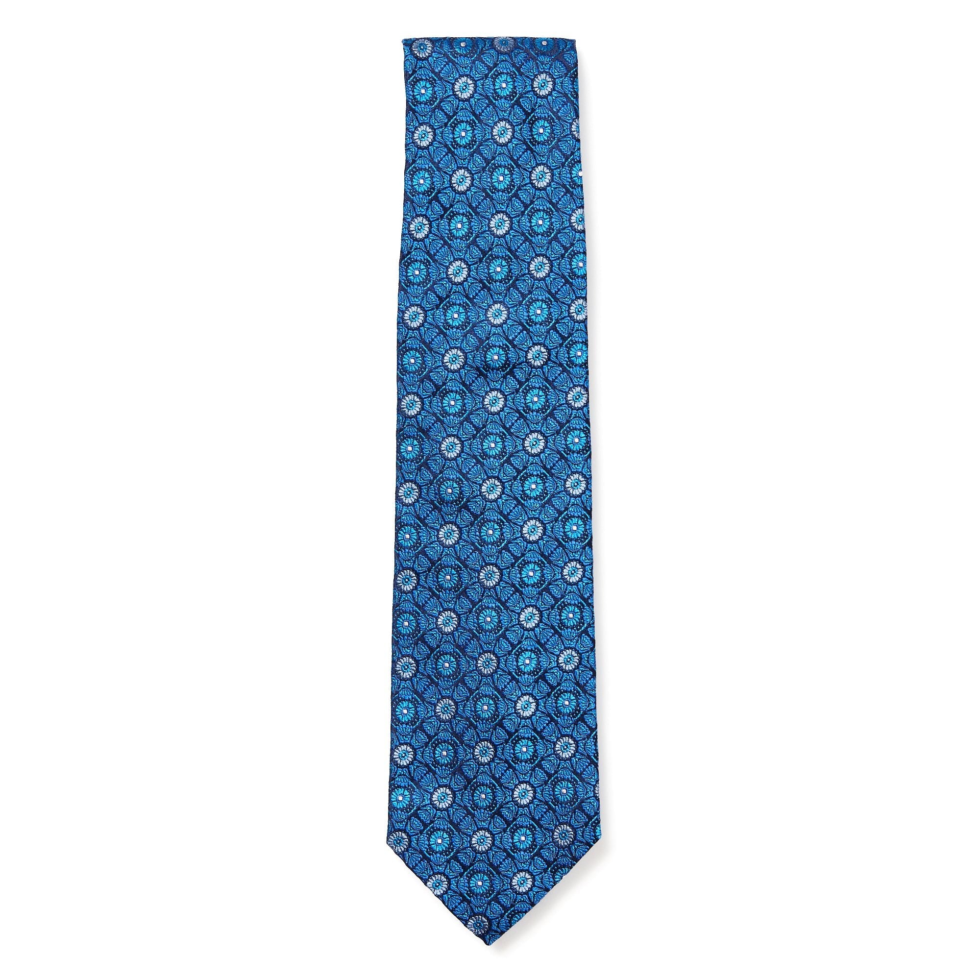 HENRY SARTORIAL 3 Fold Silk Platinum Tie LIGHT BLUE - Henry BucksTies13AW230023 - LTBL