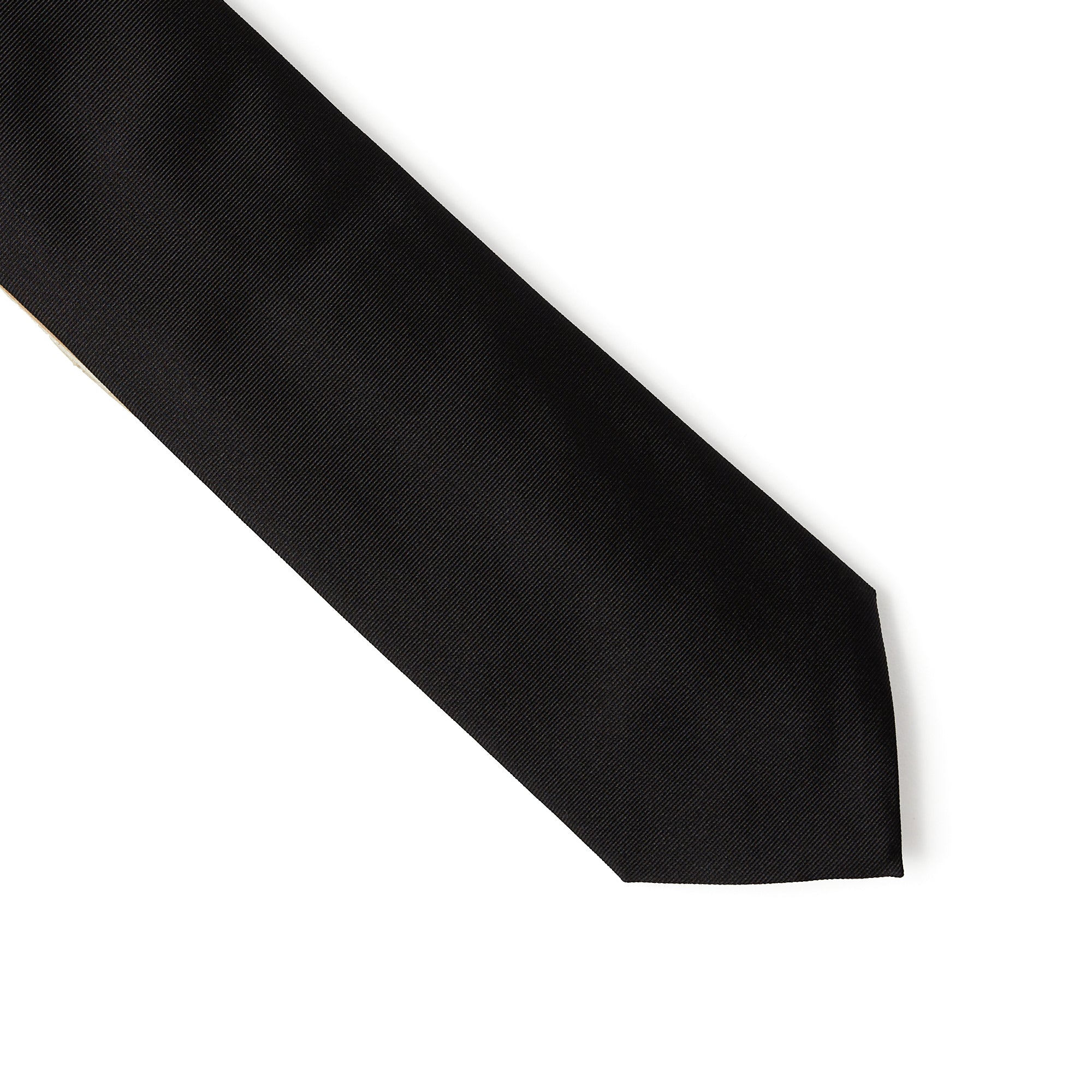 HENRY SARTORIAL 3 Fold Zeus Collection Tie BLACK - Henry BucksTies13AW230058 - BLCK