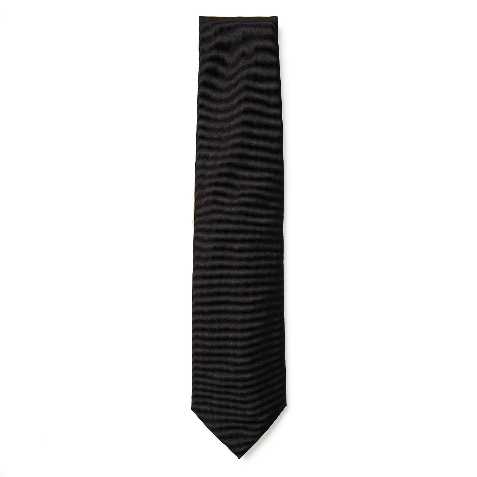 HENRY SARTORIAL 3 Fold Zeus Collection Tie BLACK - Henry BucksTies13AW230058 - BLCK