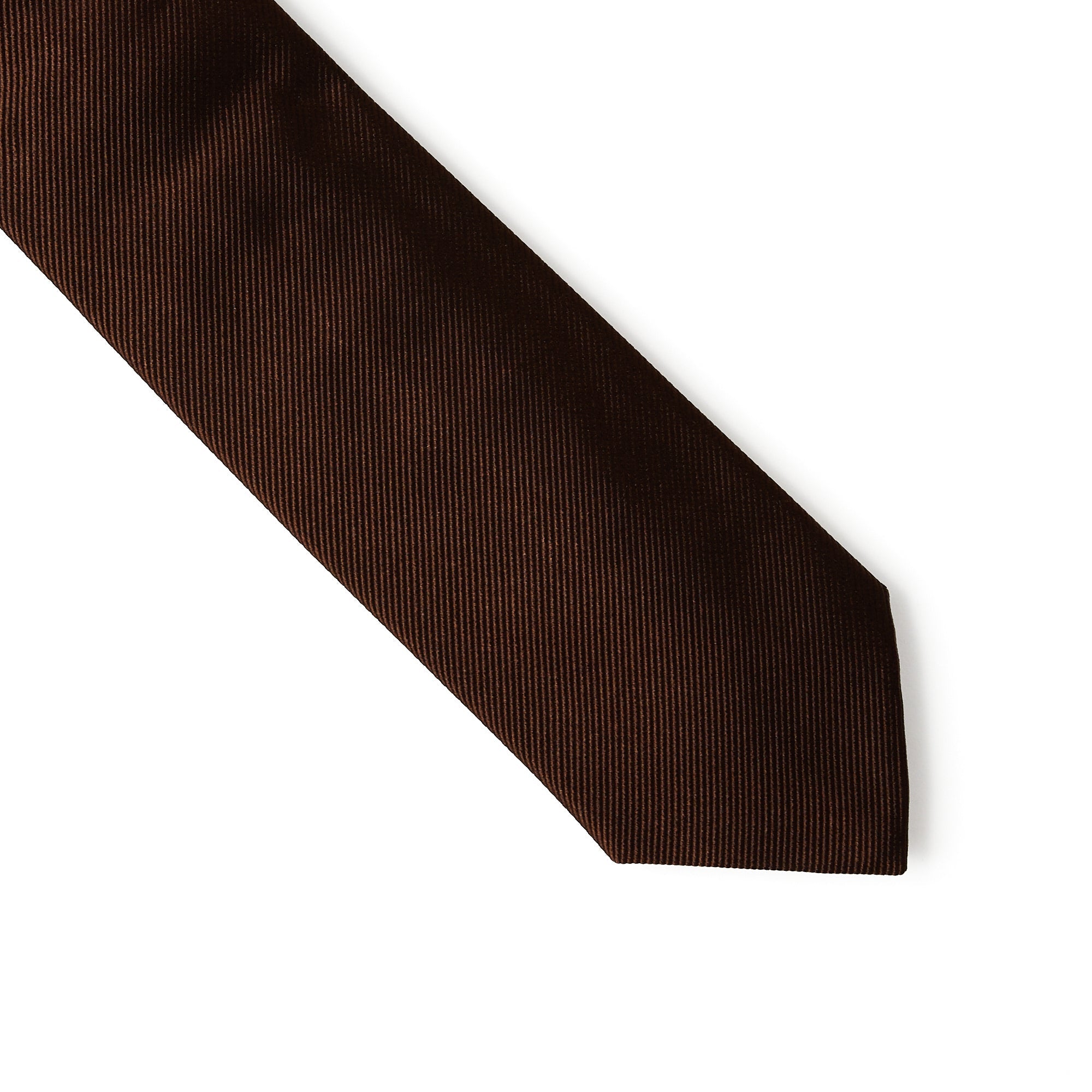 HENRY SARTORIAL 3 Fold Zeus Collection Tie BROWN - Henry BucksTies13AW230059 - BROWN