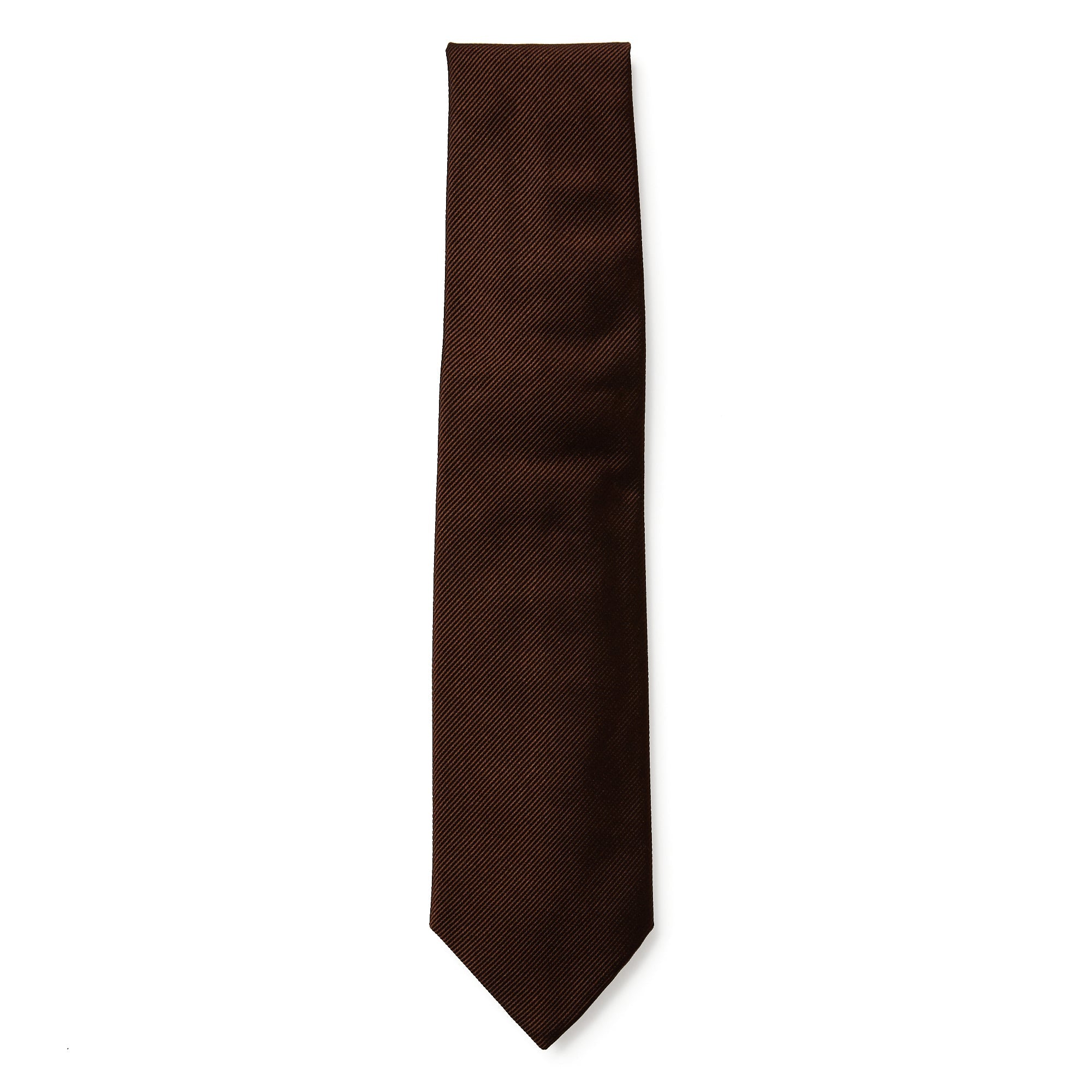 HENRY SARTORIAL 3 Fold Zeus Collection Tie BROWN - Henry BucksTies13AW230059 - BROWN