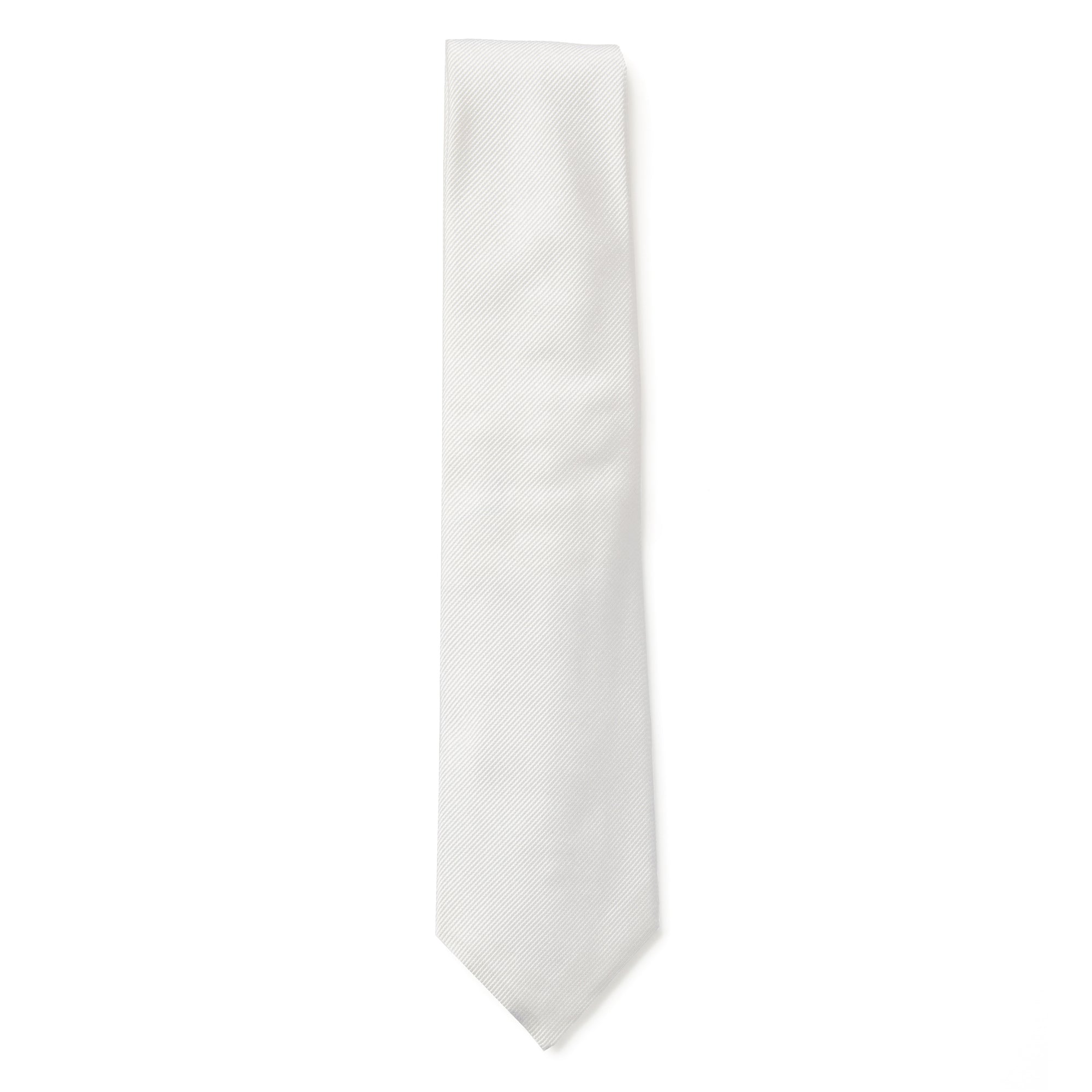 HENRY SARTORIAL 3 Fold Zeus Collection Tie WHITE - Henry BucksTies13AW230059 - WHTE