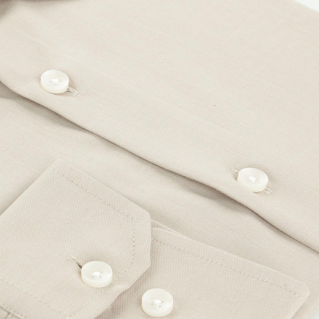 HENRY SARTORIAL Bamboo Blend Long Sleeve Business Shirt BEIGE (Online only*) - Henry Bucks