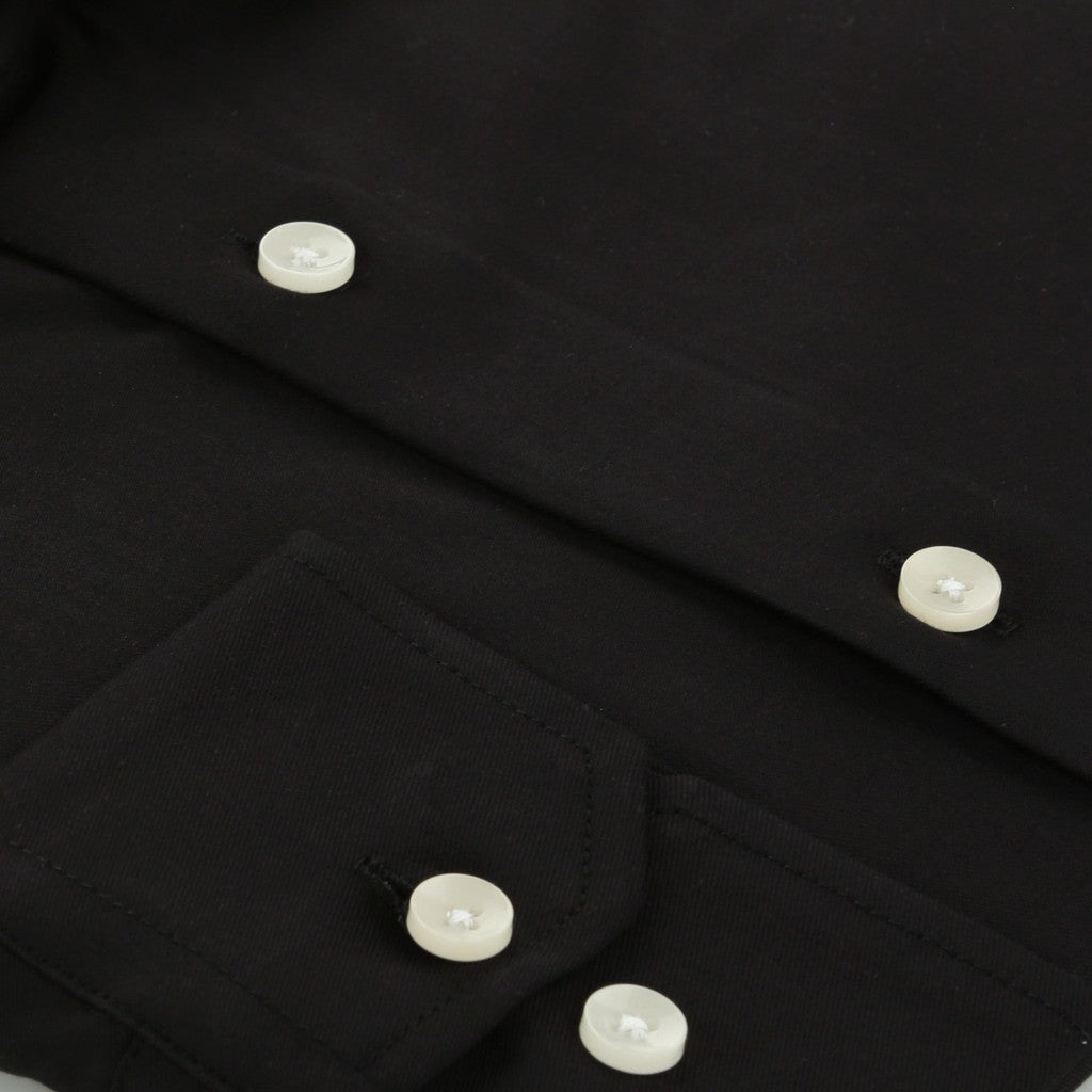 HENRY SARTORIAL Bamboo Blend Long Sleeve Business Shirt BLACK (Online only*) - Henry Bucks