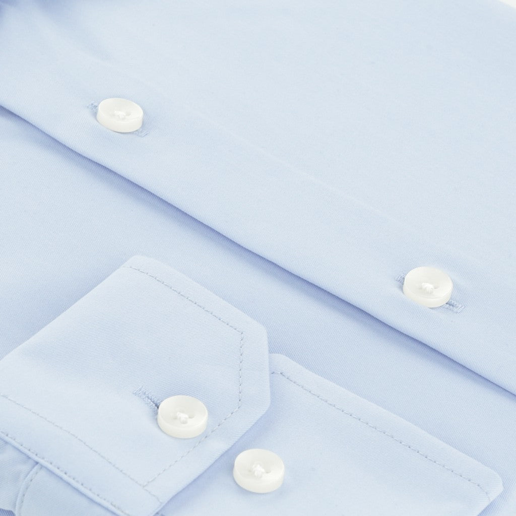 HENRY SARTORIAL Bamboo Long Sleeve Business Shirt LIGHT BLUE (Online only*) - Henry Bucks