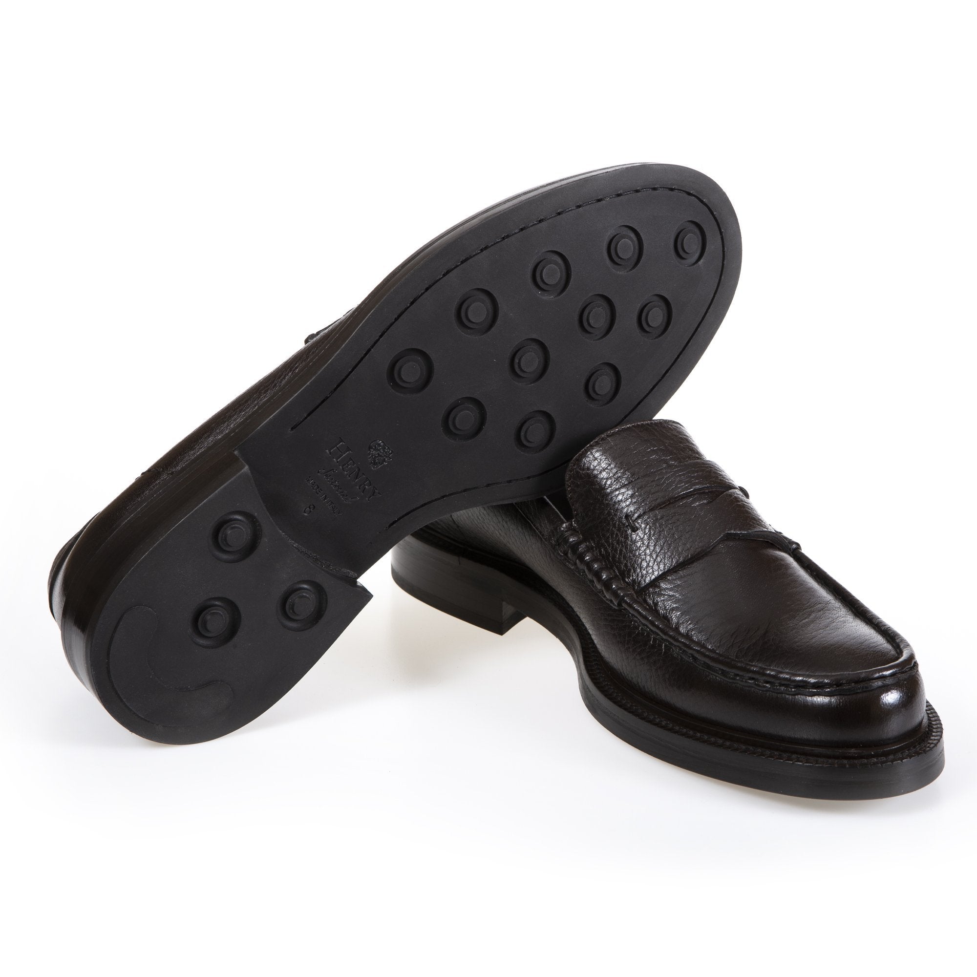 HENRY SARTORIAL Beamsley Penny Loafers DARK BROWN - Henry BucksLoafers & Driving Shoes80SS20204 - DKBN - 6 1/2