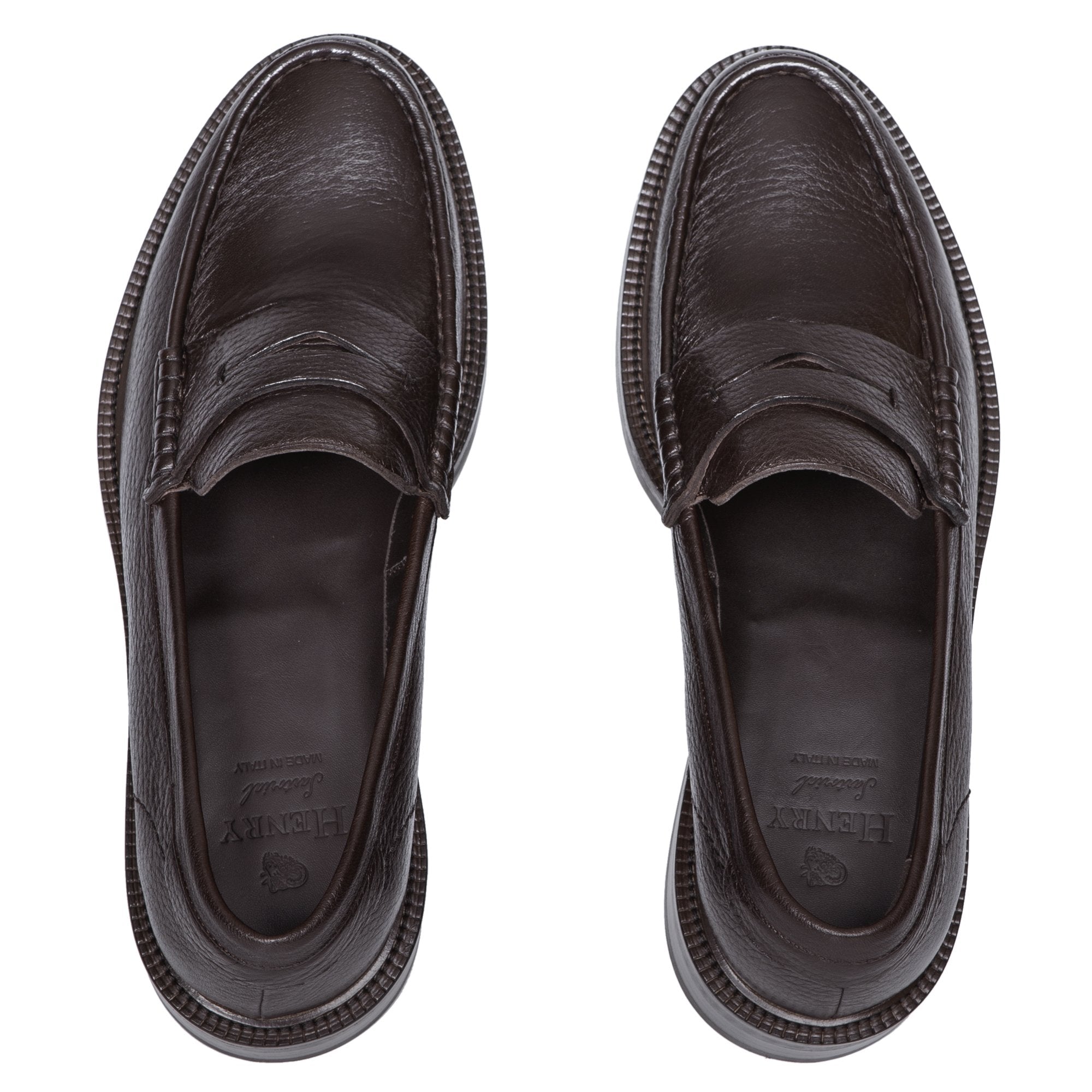 HENRY SARTORIAL Beamsley Penny Loafers DARK BROWN - Henry BucksLoafers & Driving Shoes80SS20204 - DKBN - 6 1/2