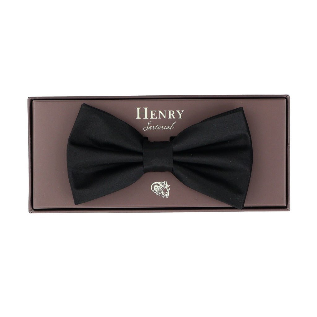 HENRY SARTORIAL Bow Tie BLACK - Henry Bucks