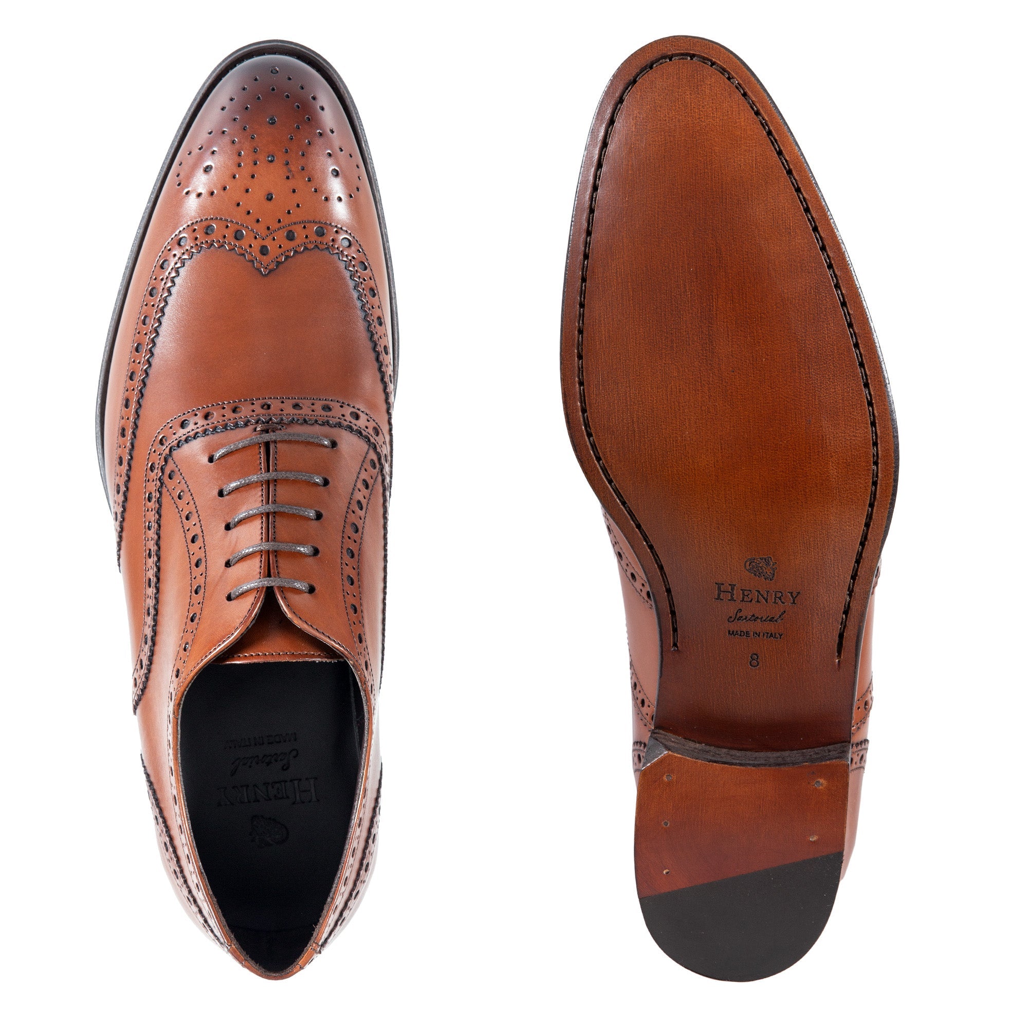 HENRY SARTORIAL Brogue Oxford WALNUT - Henry BucksFormal Shoes8000417 - WAL - 7