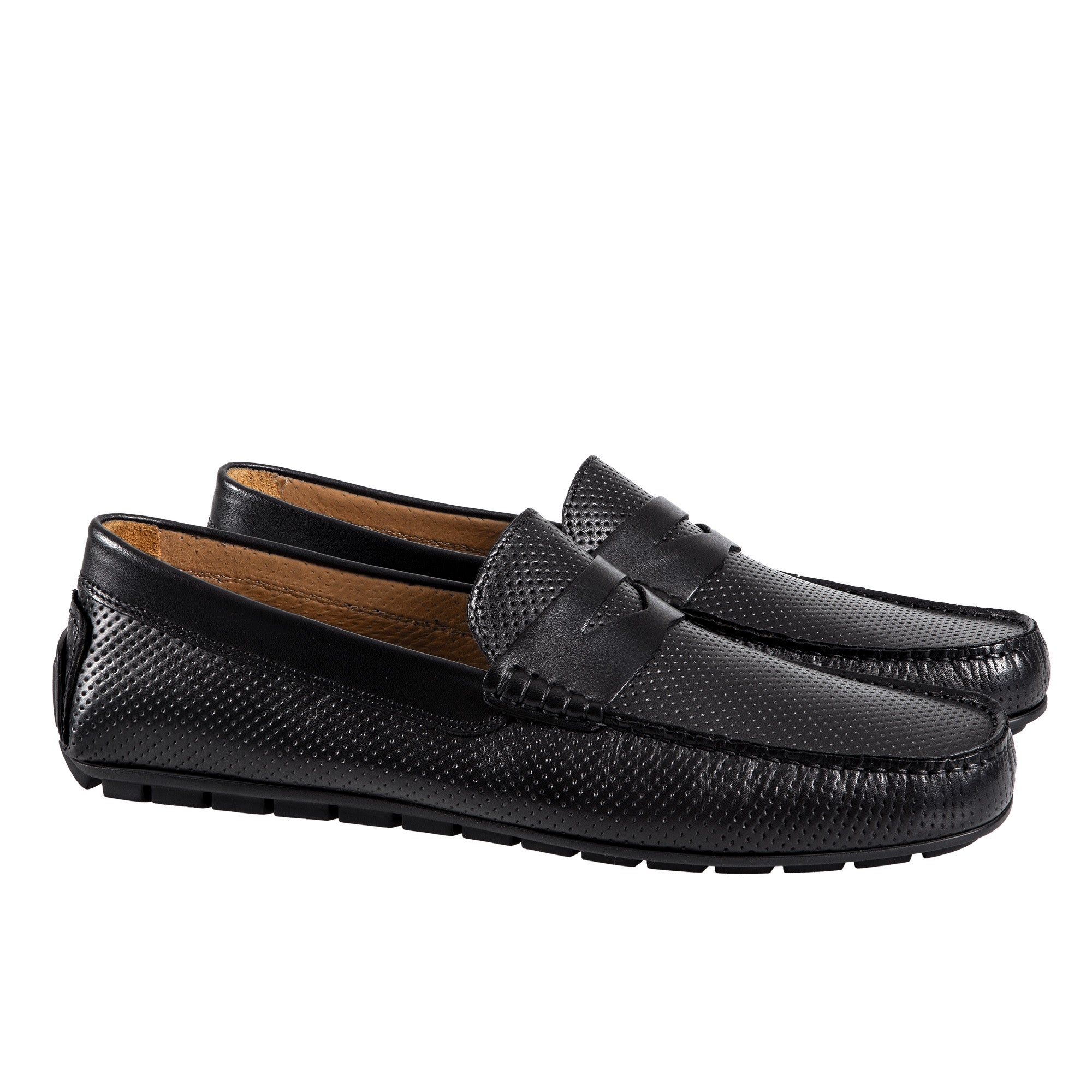 HENRY SARTORIAL Calf Driving Shoes with Leather Trim BLACK - Henry BucksLoafers & Driving Shoes8000404 - BLCK - 7