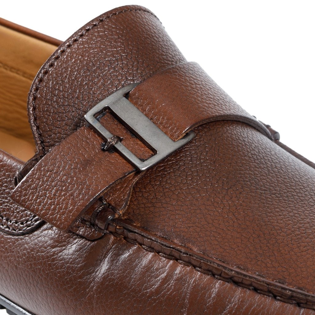 HENRY SARTORIAL Calf Leather Driver BROWN - Henry Bucks