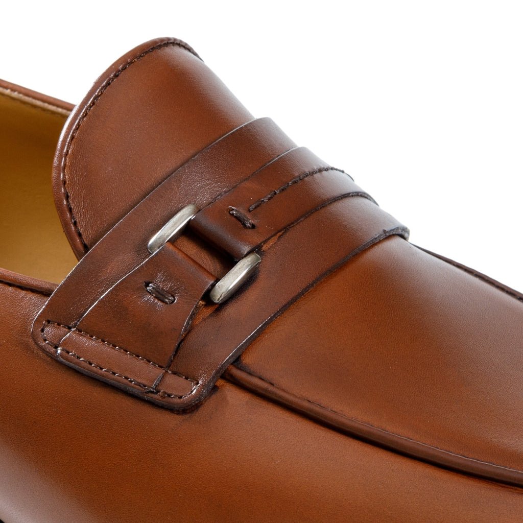 HENRY SARTORIAL Calf Leather Moccasin BROWN - Henry Bucks