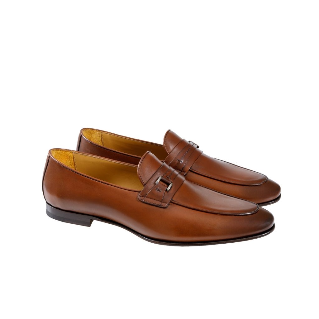HENRY SARTORIAL Calf Leather Moccasin BROWN - Henry Bucks