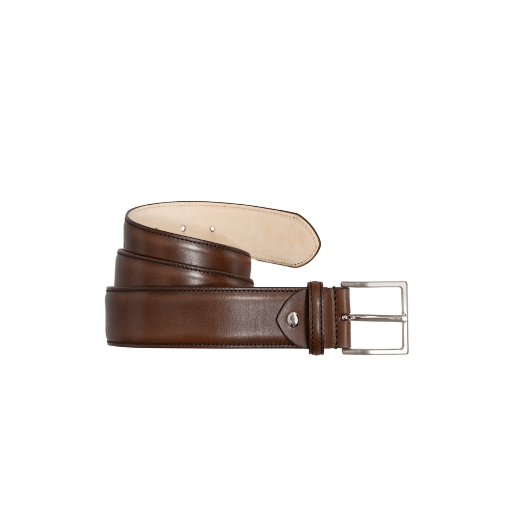 HENRY SARTORIAL Calfskin Belt DARK BROWN - Henry Bucks