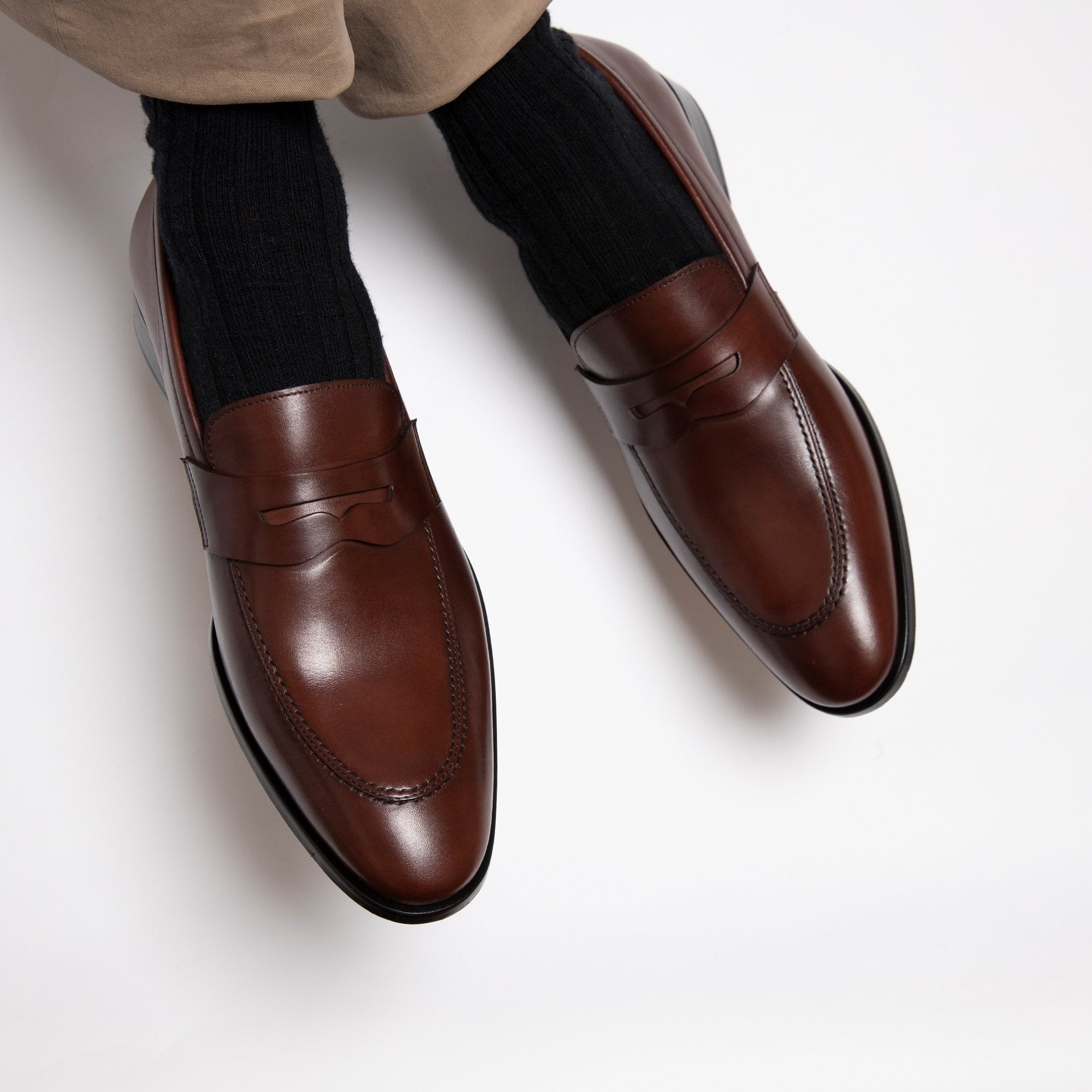 HENRY SARTORIAL Campbell Loafers DARK BROWN - Henry BucksLoafers & Driving Shoes80SO307 - BRDK - 5