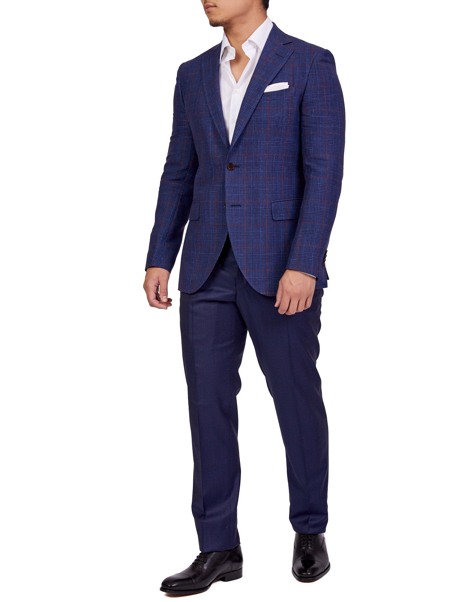 Henry Sartorial Carlton Blazer Navy/Red REG - Henry BucksBlazers33SS21013 - NVRD - R - 48