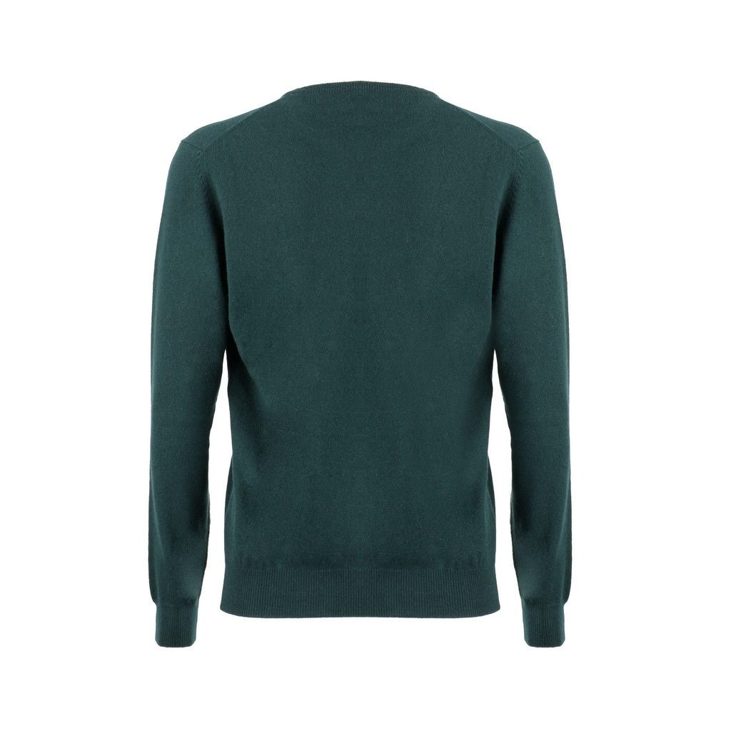 Henry Sartorial Cashmere Crew Neck Knit FOREST - Henry Bucks