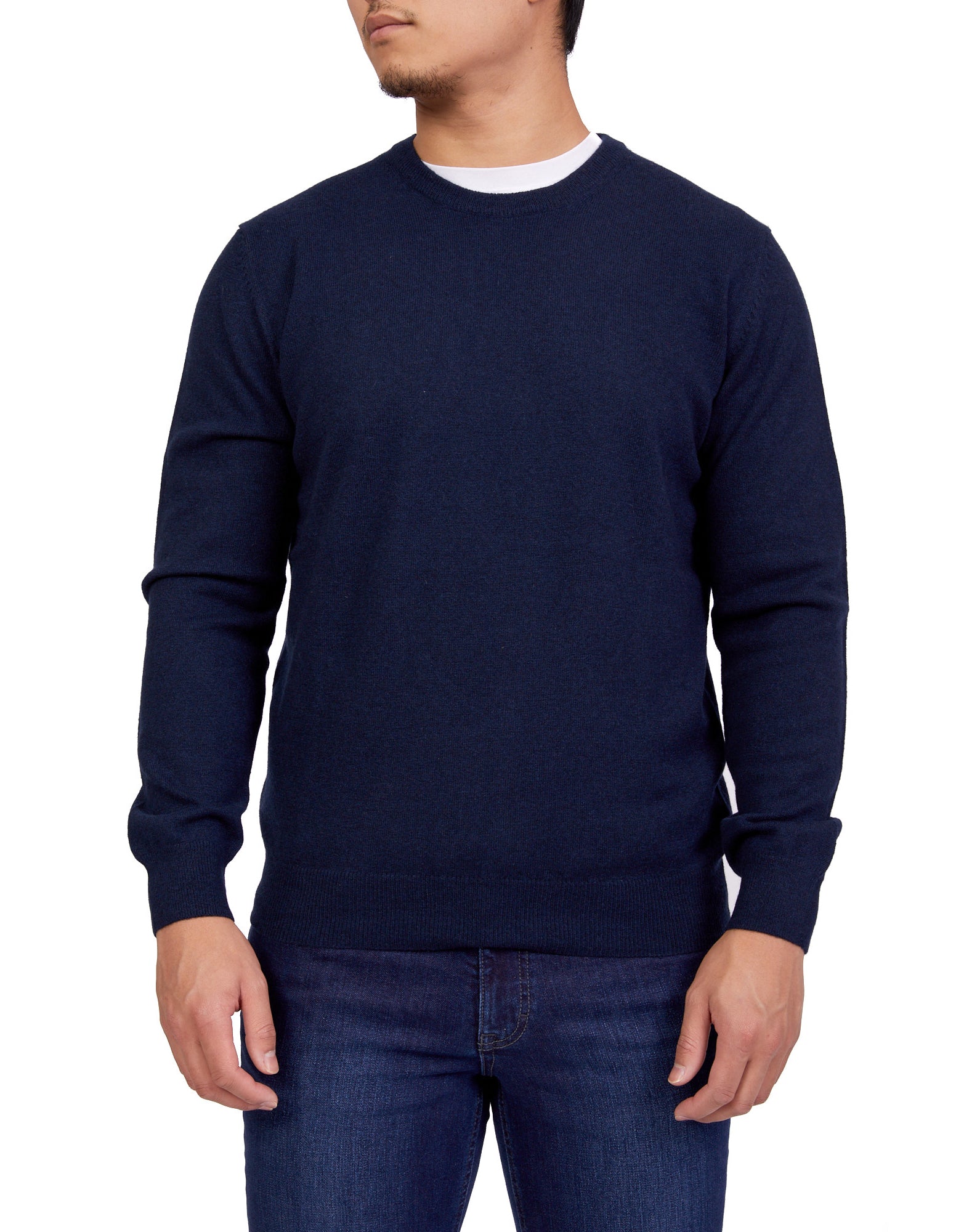 HENRY SARTORIAL Cashmere Crew Neck Knit NAVY - Henry BucksKnitwear46AW227001 - NAVY - SM