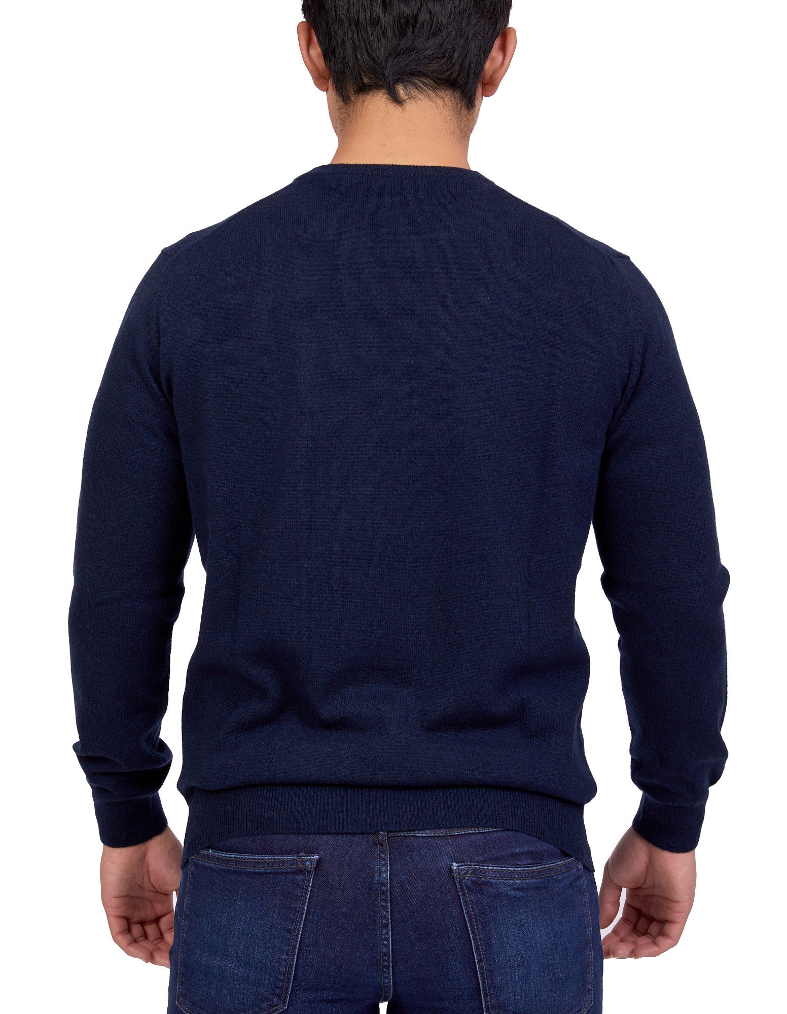 HENRY SARTORIAL Cashmere Crew Neck Knit NAVY - Henry BucksKnitwear46AW227001 - NAVY - SM