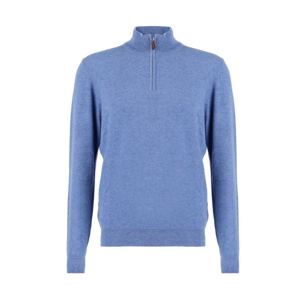 Henry Sartorial Cashmere Zip Front Kit BLUE - Henry Bucks