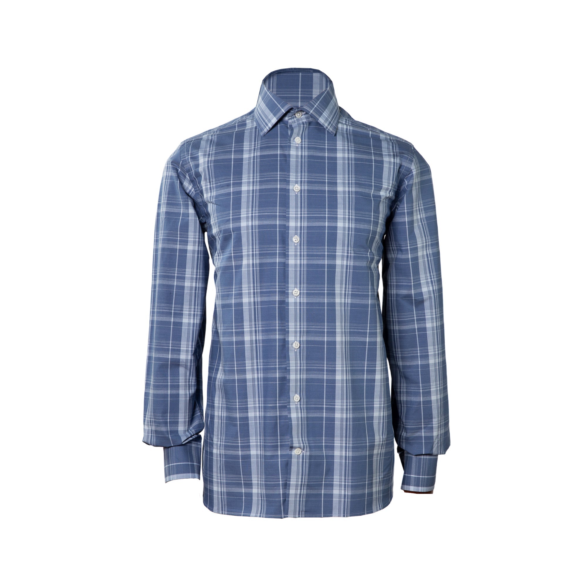 HENRY SARTORIAL Casual Check Shirt BLUE CHECK - Henry BucksShirts38SS230122 - BLUCHECK - 38/S