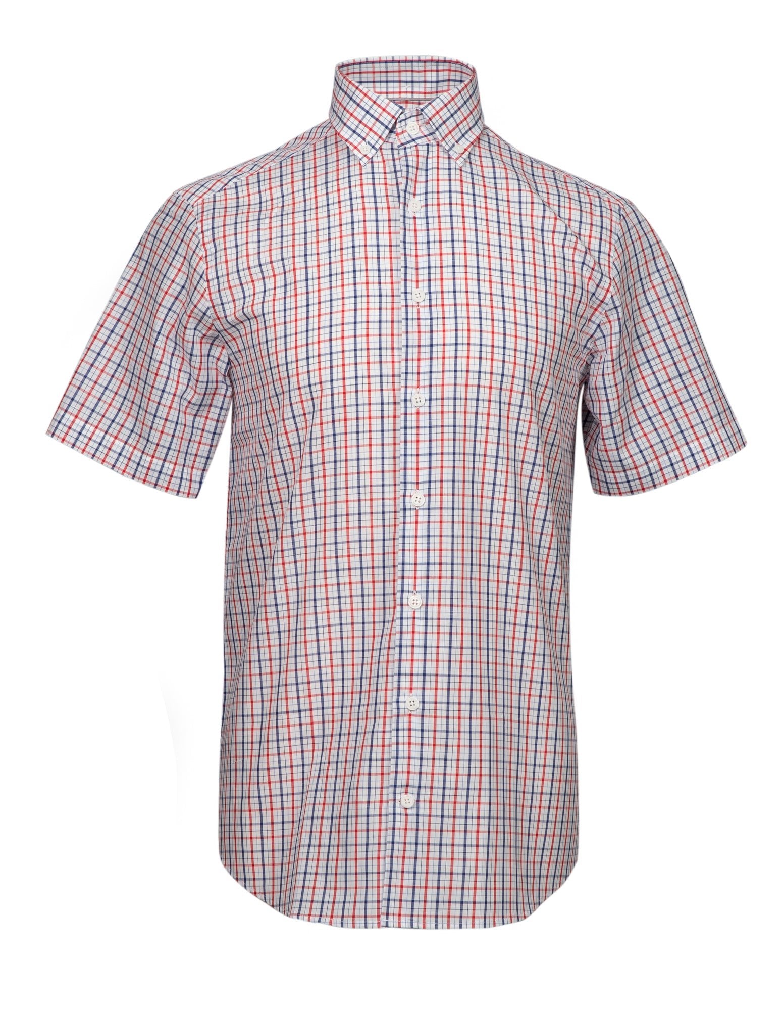 HENRY SARTORIAL Casual Check Shirt WHITE/NAVY/RED - Henry BucksShirts38AW230093 - WHTNVYRD - SM