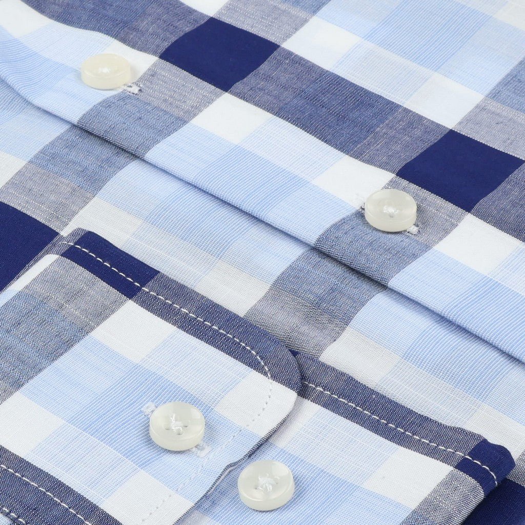 HENRY SARTORIAL Casual Long Sleeve Shirt NAVY - Henry Bucks