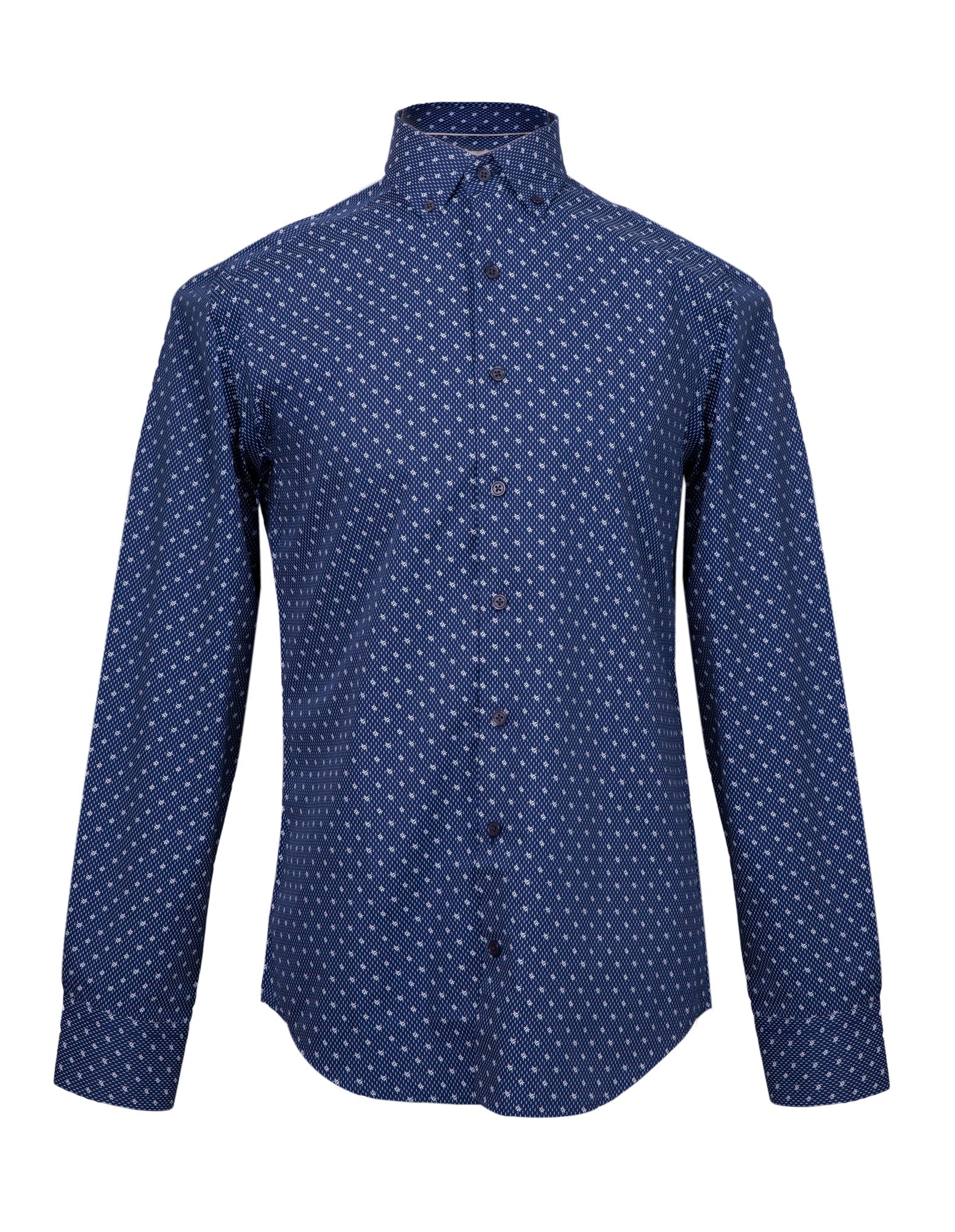 HENRY SARTORIAL Casual Pattern Shirt NAVY - Henry BucksShirts38AW230086 - NAVY - SM