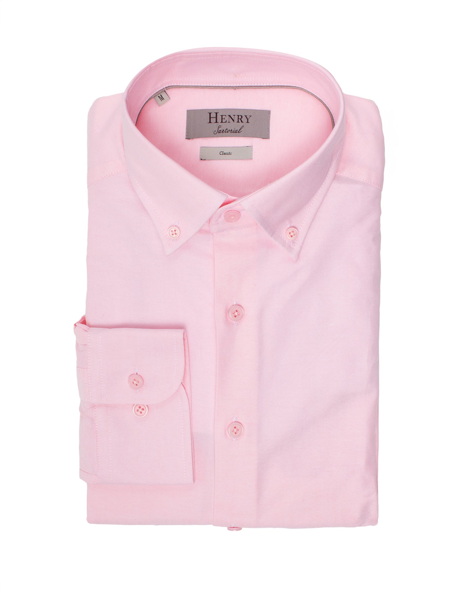 HENRY SARTORIAL Casual Plain Shirt PINK - Henry BucksShirts38AW230084 - PINK - SM