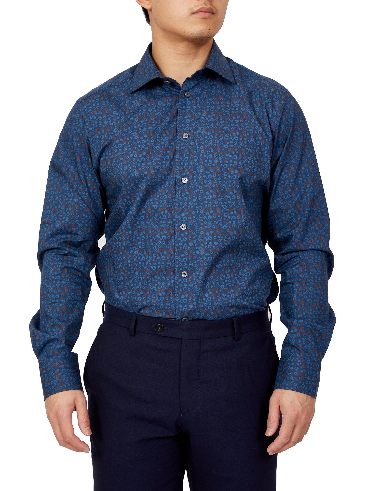 HENRY SARTORIAL Casual Shirt BLUE - Henry BucksShirts01SS220048 - MULTI - SM