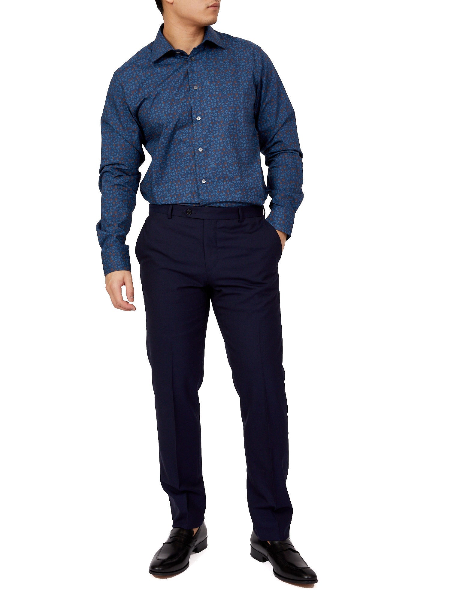 HENRY SARTORIAL Casual Shirt BLUE - Henry BucksShirts01SS220048 - MULTI - SM