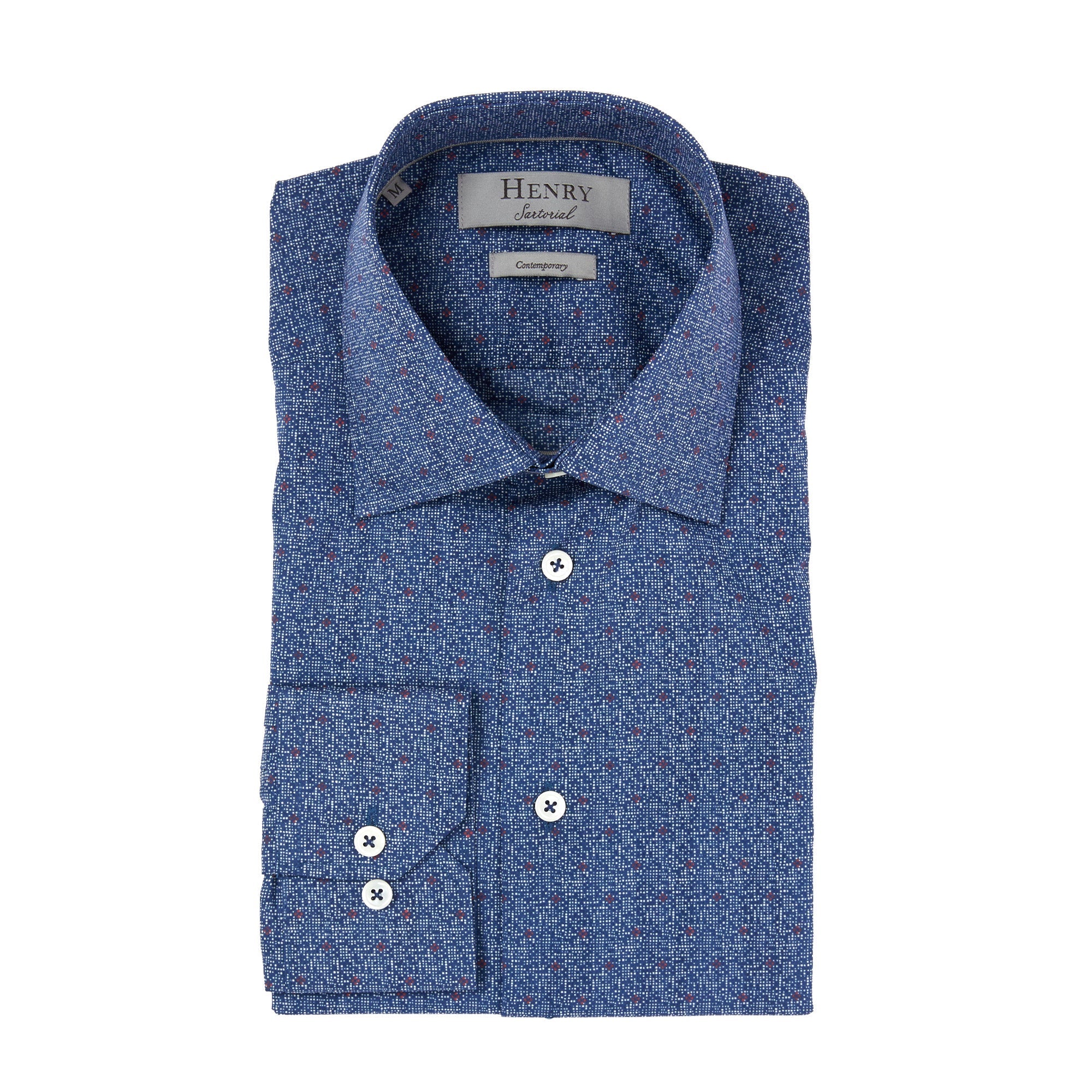 HENRY SARTORIAL Casual Shirt BLUE - Henry BucksShirts01SS220049 - MULTI - SM