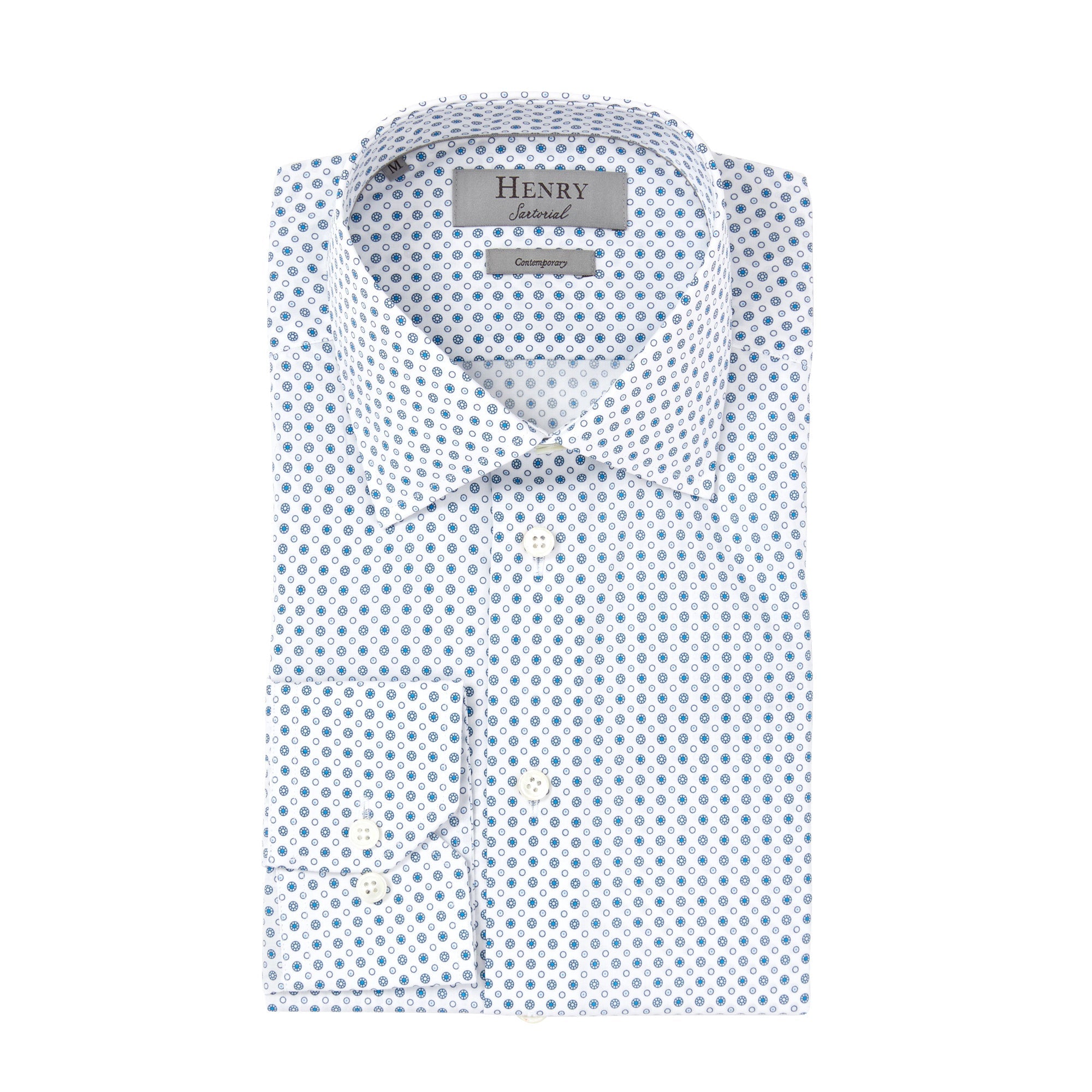 HENRY SARTORIAL Casual Shirt WHITE - Henry BucksShirts01SS220050 - WHTE - SM