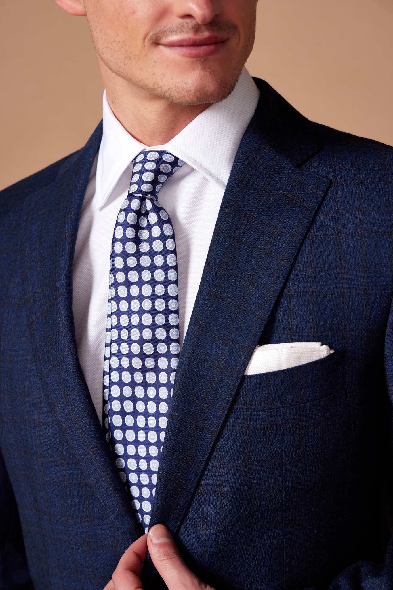 HENRY SARTORIAL Check Suit NAVY REG - Henry BucksSuits23SS230017 - NAVY - R - 42