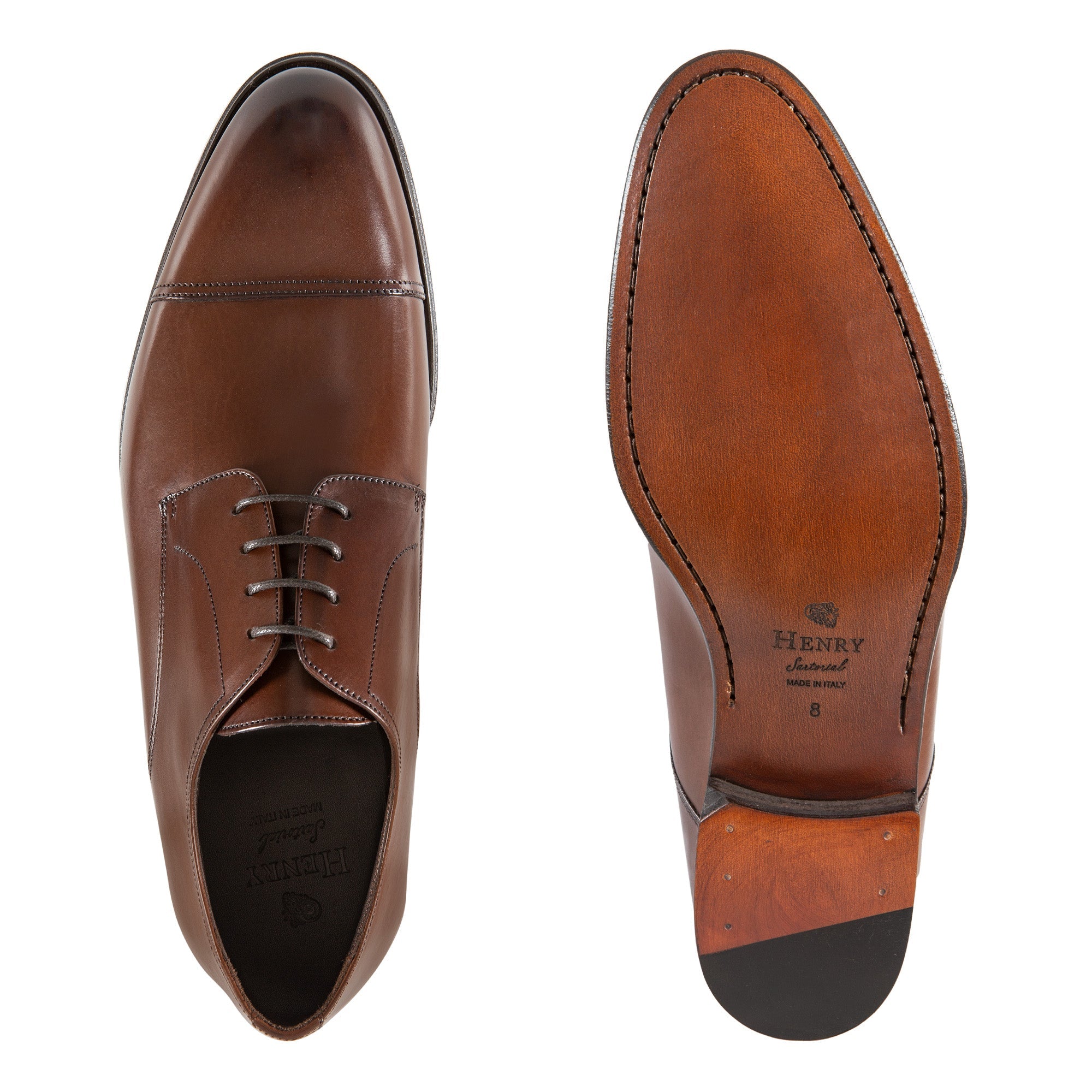 HENRY SARTORIAL Classic Derby BROWN - Henry BucksFormal Shoes8000416 - BROWN - 7